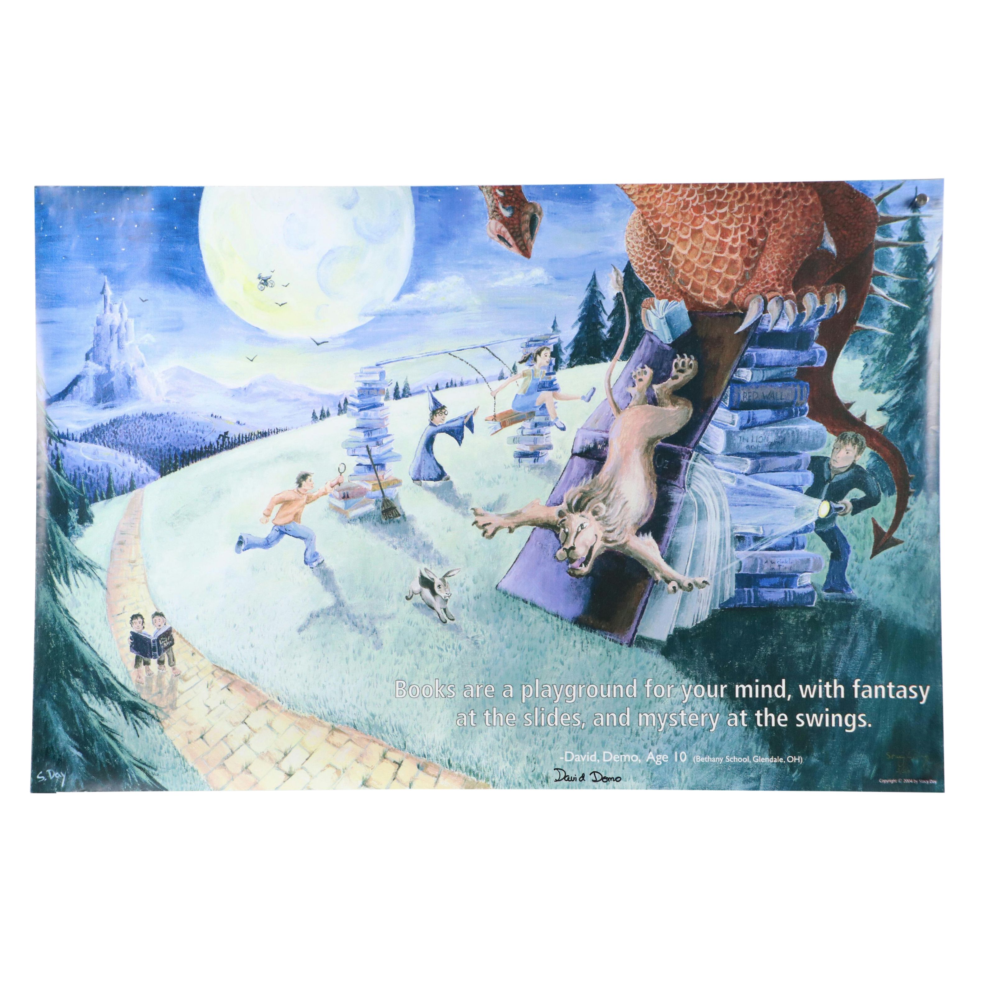 F. Steiner Offset Lithograph of Schönbrunn Palace and Other Prints