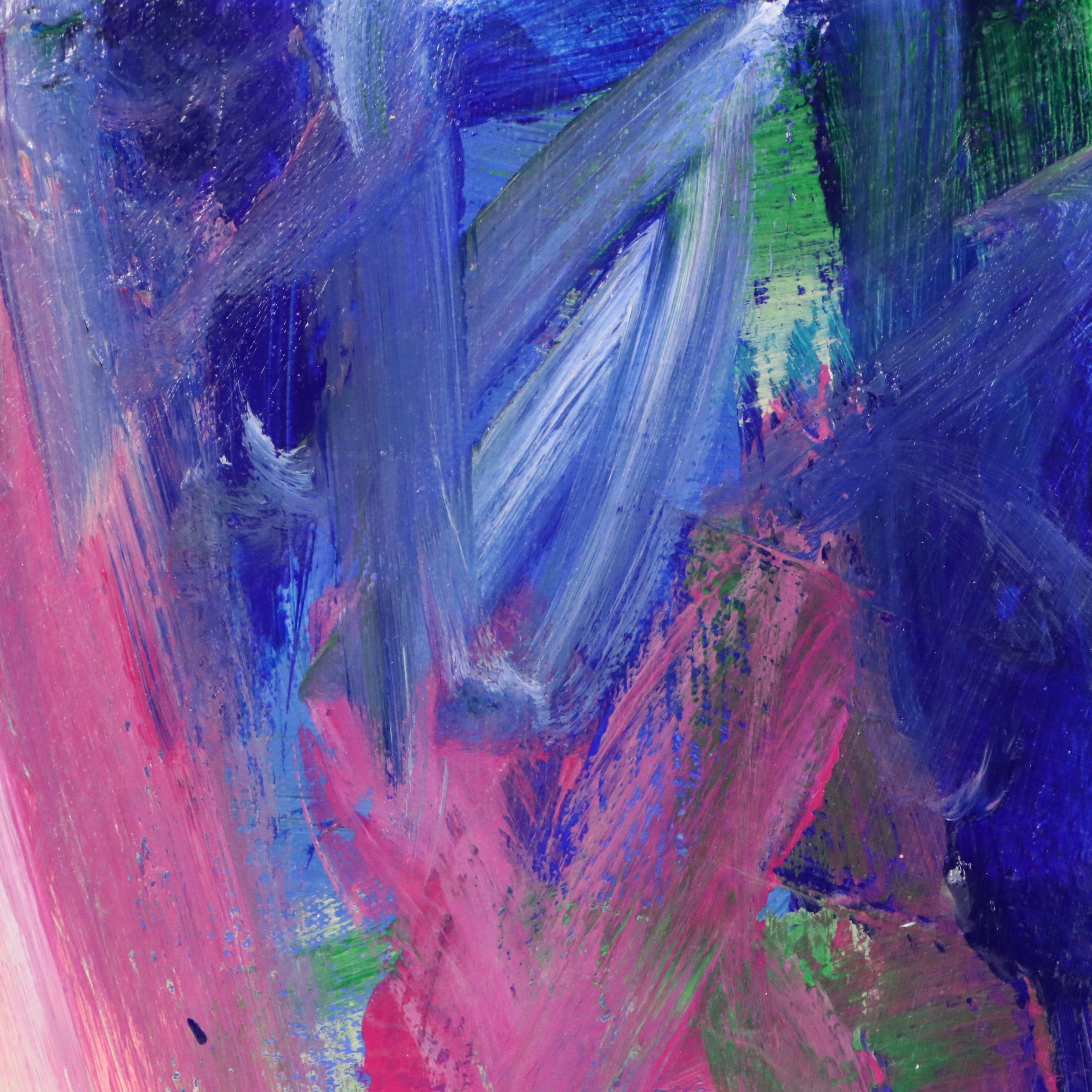 Robbie Kemper Abstract Acrylic Painting "Wild Magenta," 2025