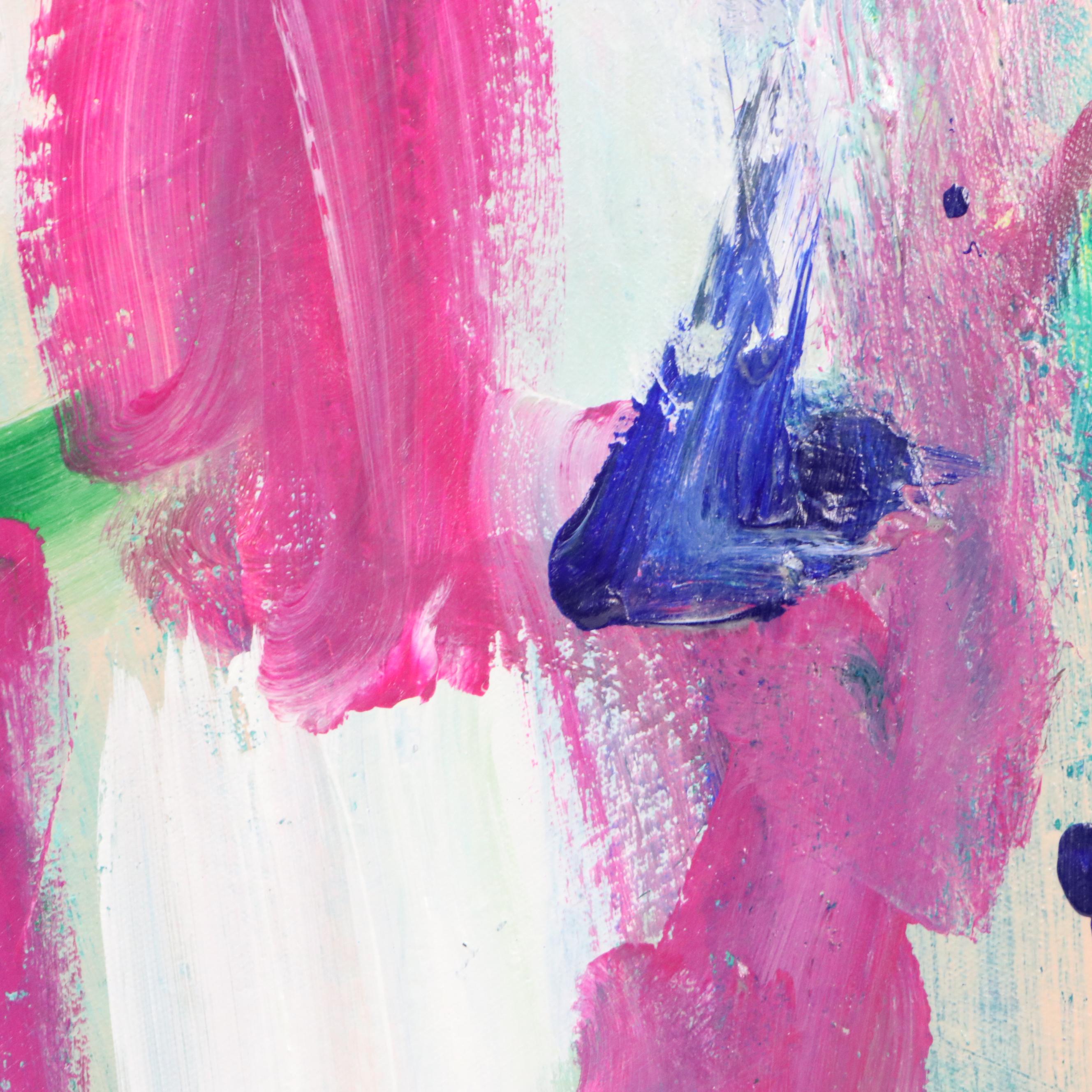 Robbie Kemper Abstract Acrylic Painting "Wild Magenta," 2025