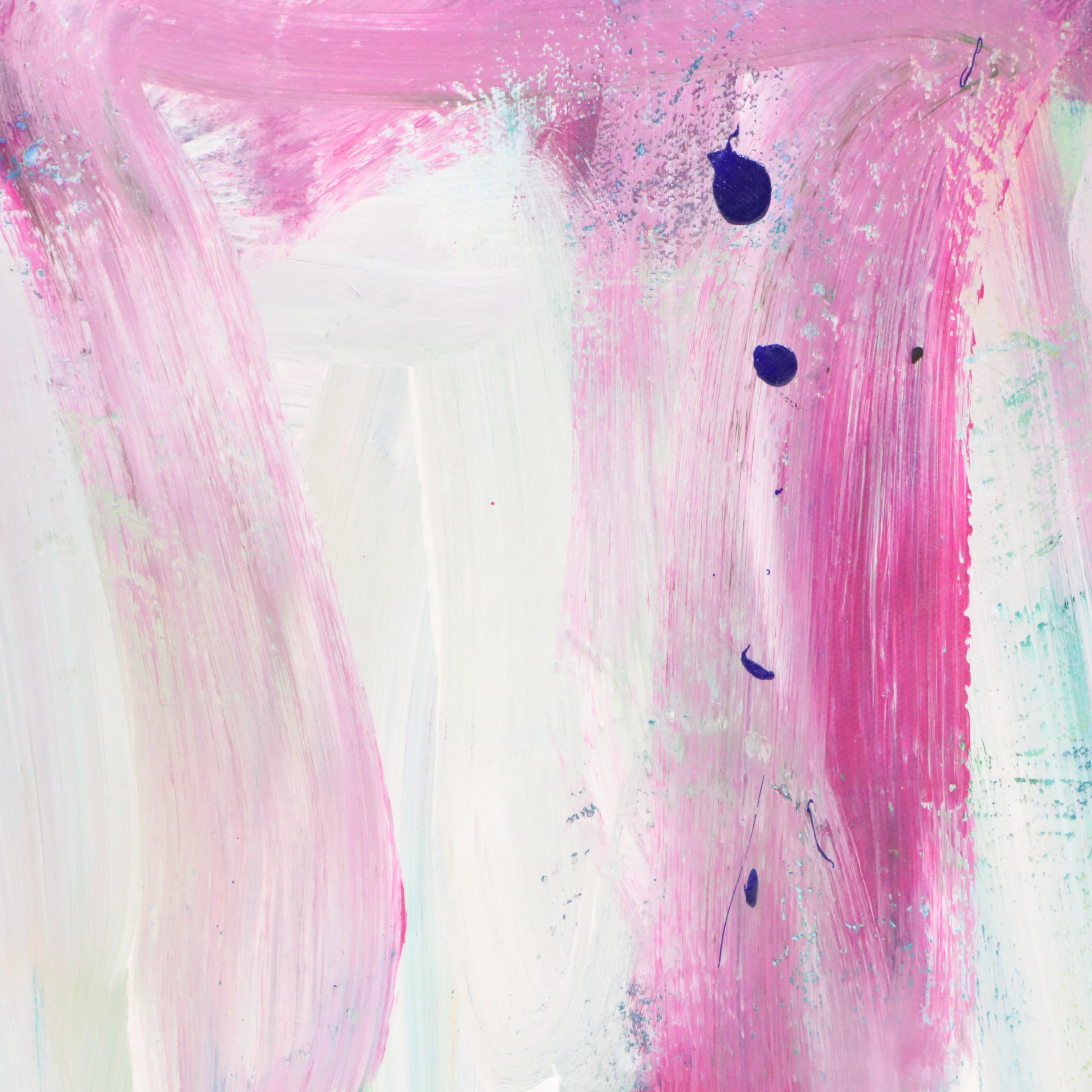 Robbie Kemper Abstract Acrylic Painting "Wild Magenta," 2025