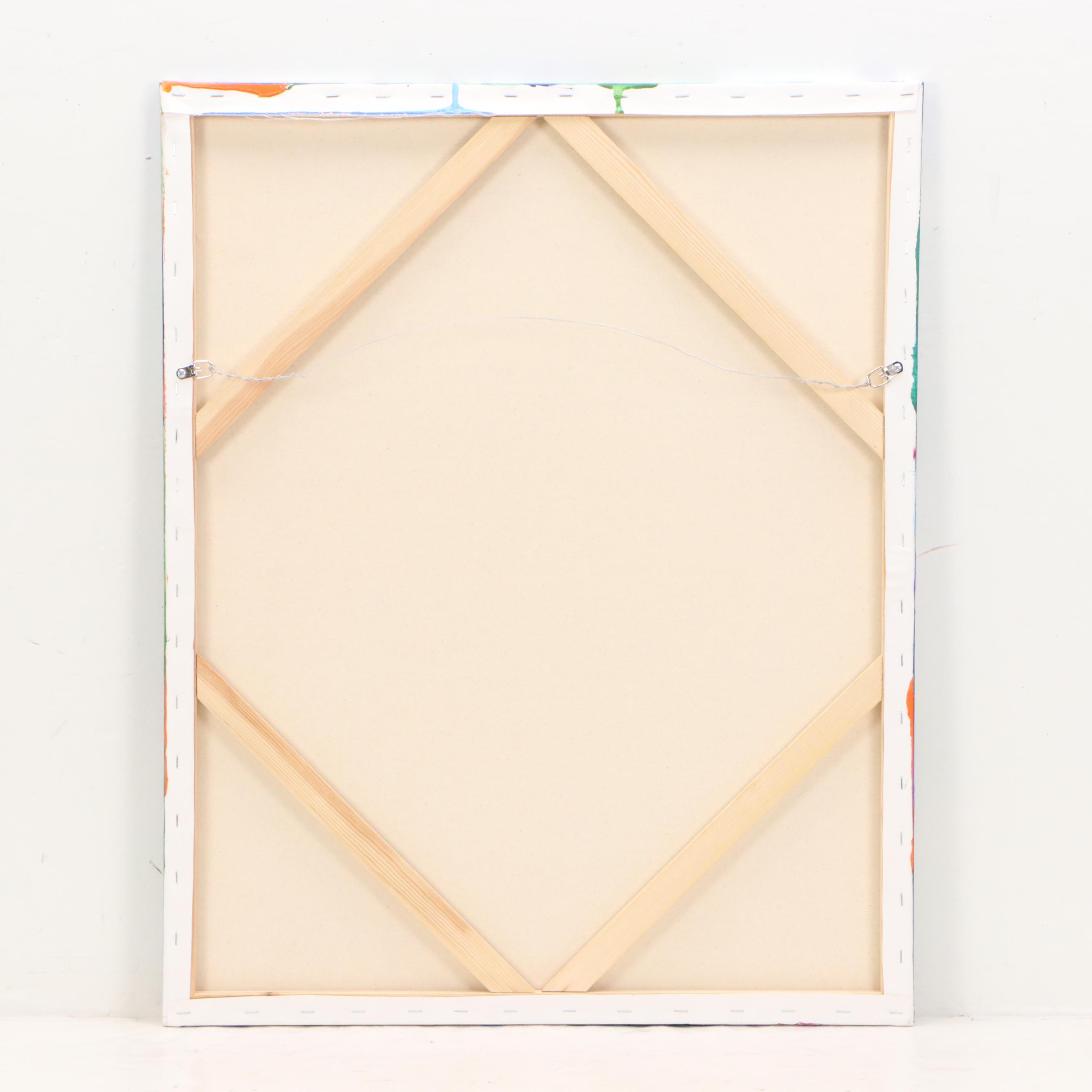 Robbie Kemper Abstract Acrylic Painting "Wild Magenta," 2025