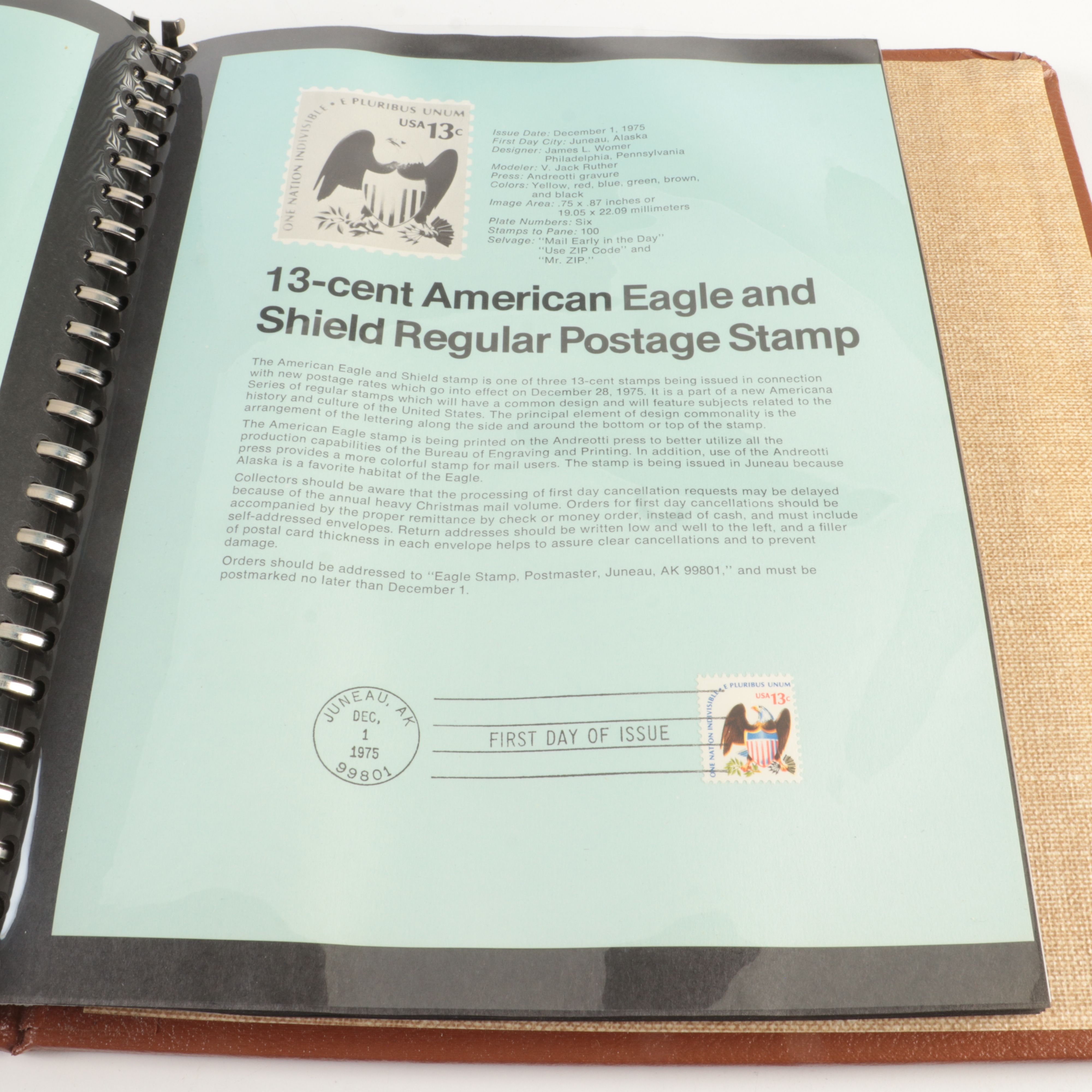 Three  Albums of U.S. First Day Panels, 1975 to 1980