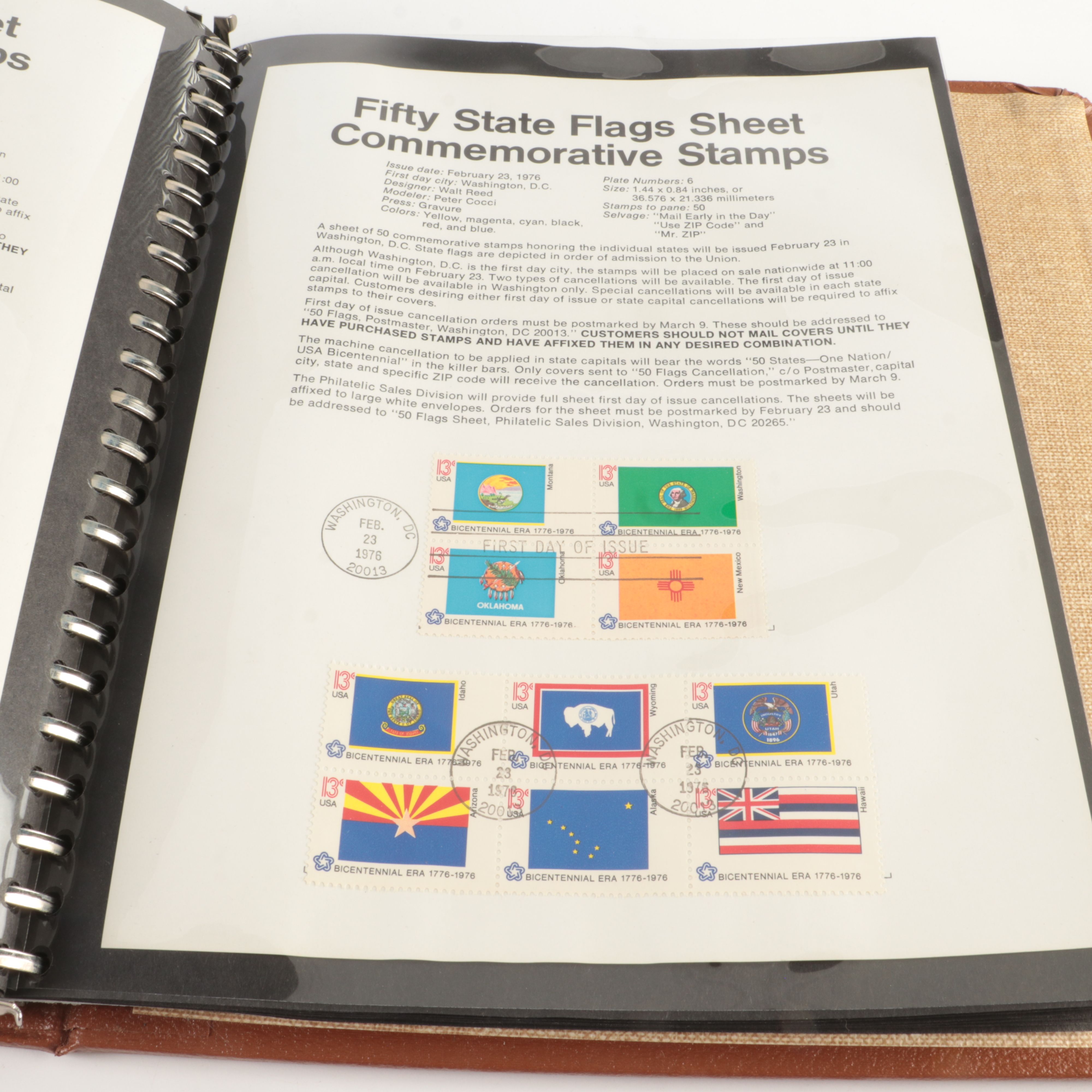 Three  Albums of U.S. First Day Panels, 1975 to 1980