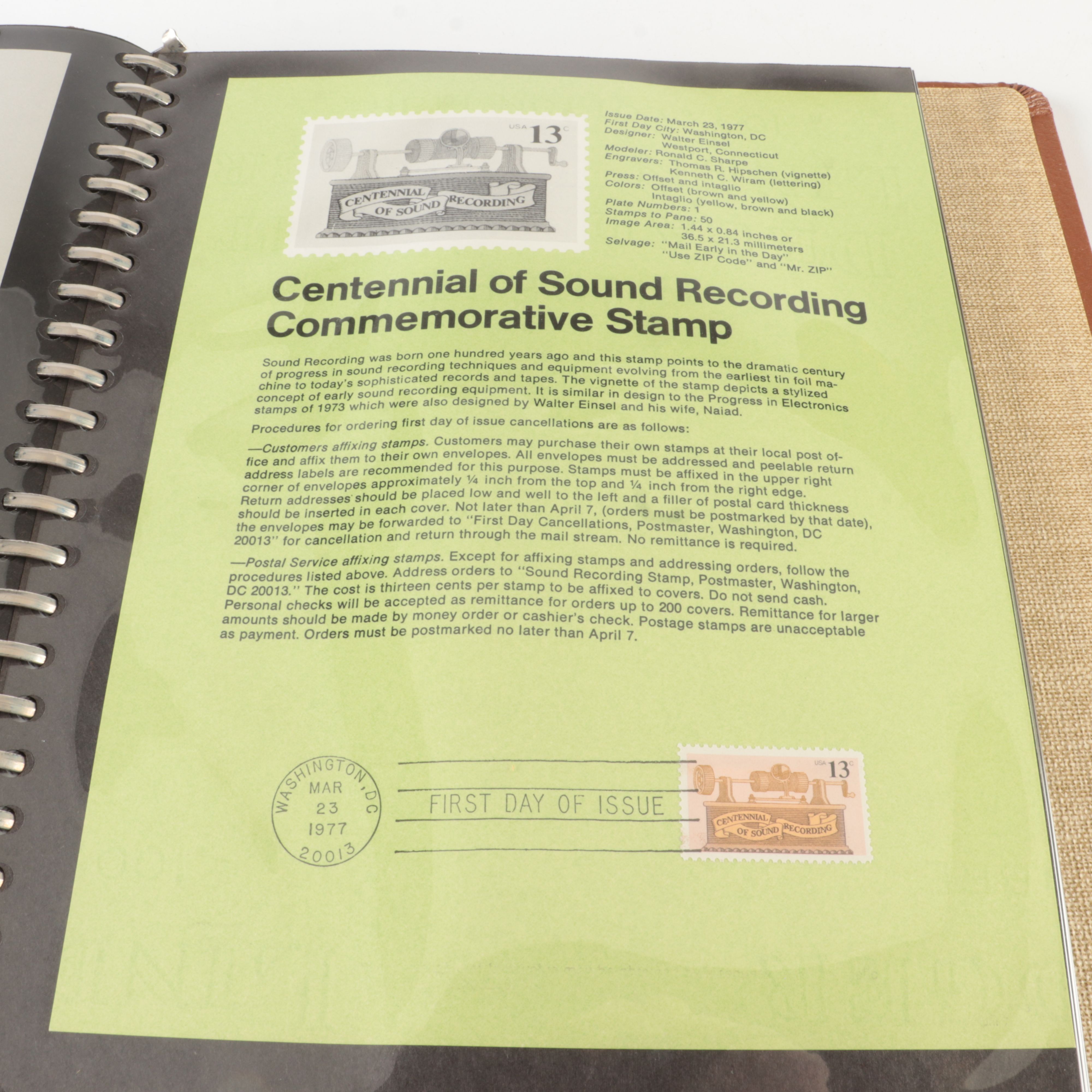 Three  Albums of U.S. First Day Panels, 1975 to 1980