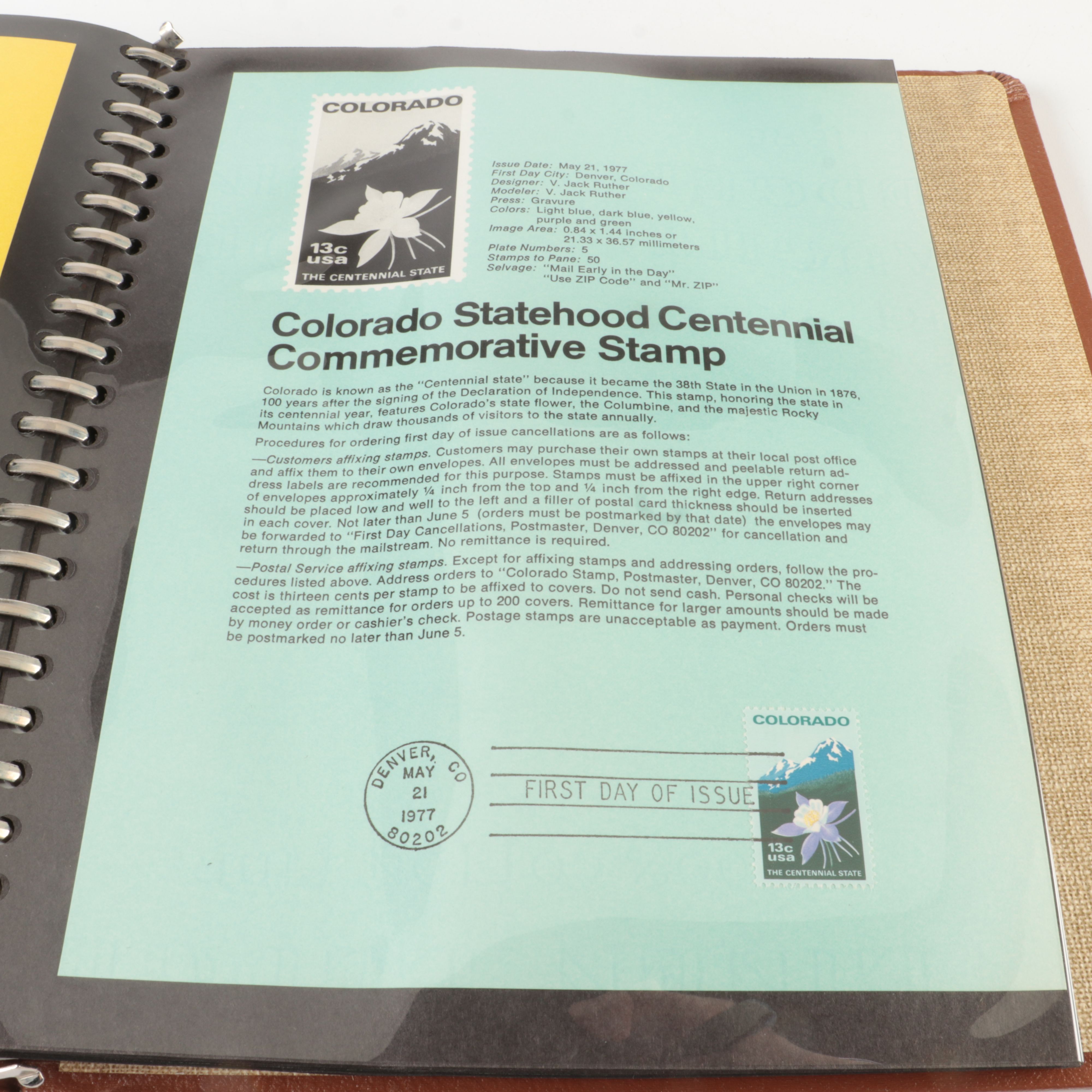 Three  Albums of U.S. First Day Panels, 1975 to 1980