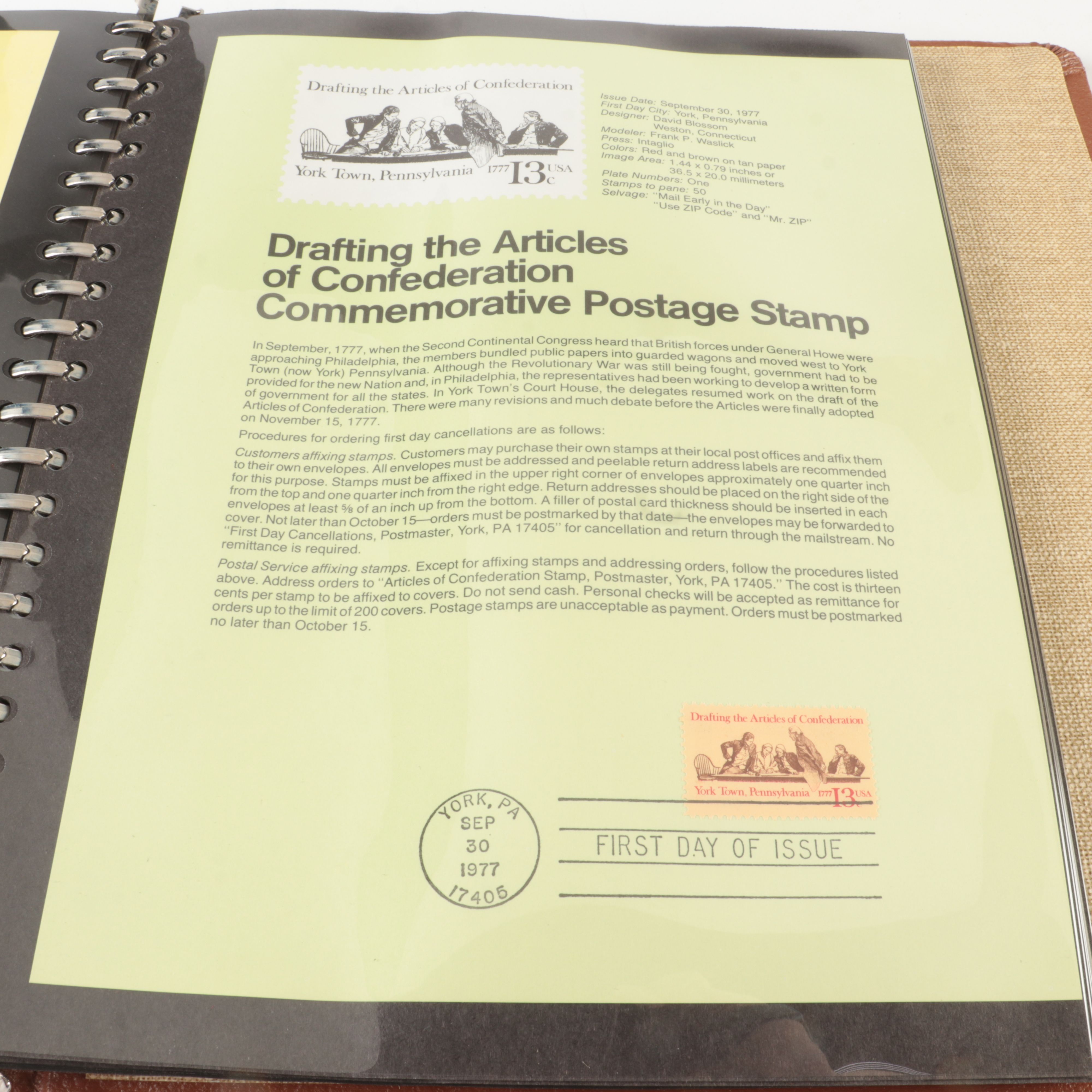 Three  Albums of U.S. First Day Panels, 1975 to 1980