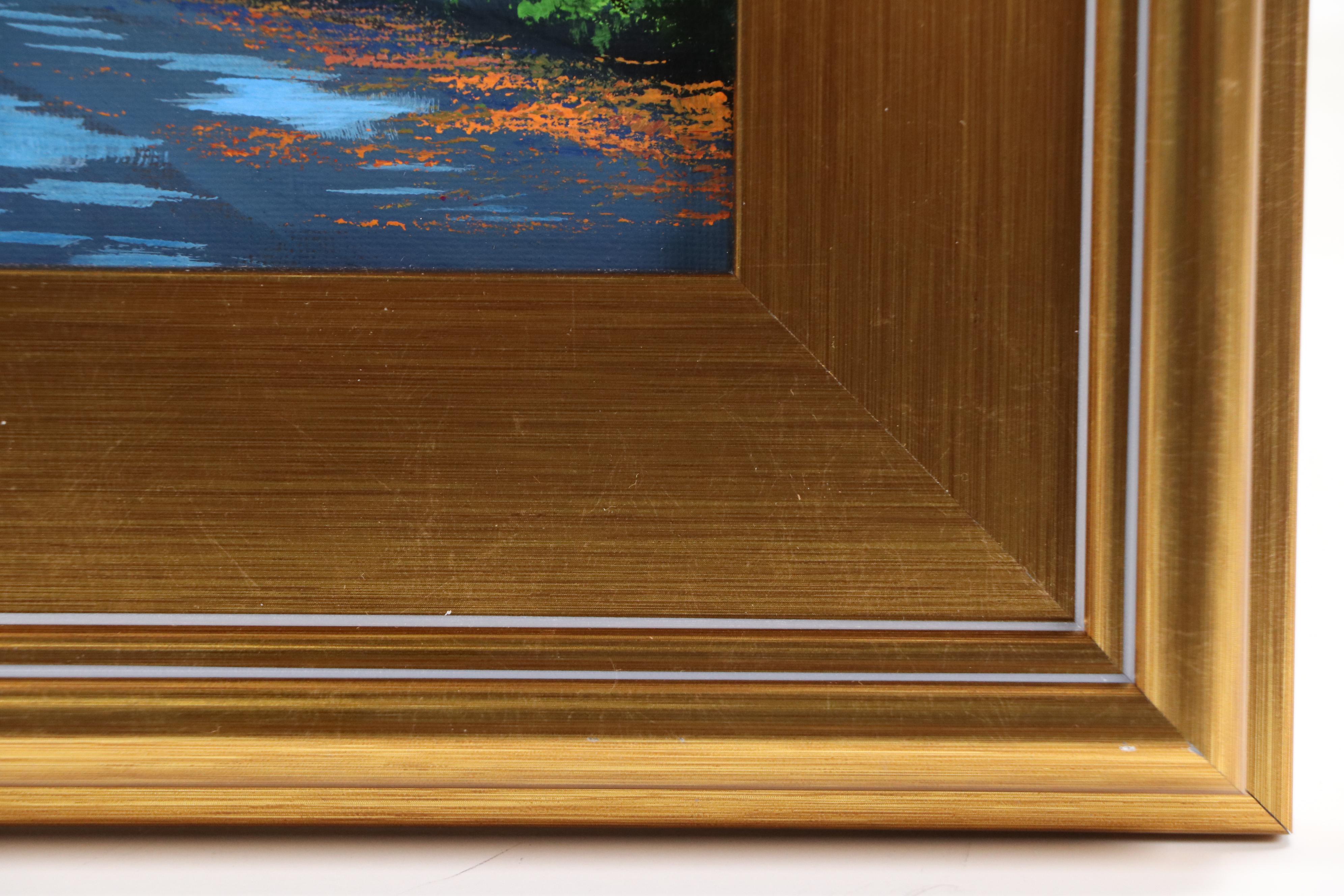 Douglas "Bumo" Johnpeer Acrylic Autumn Landscape Painting, 2025