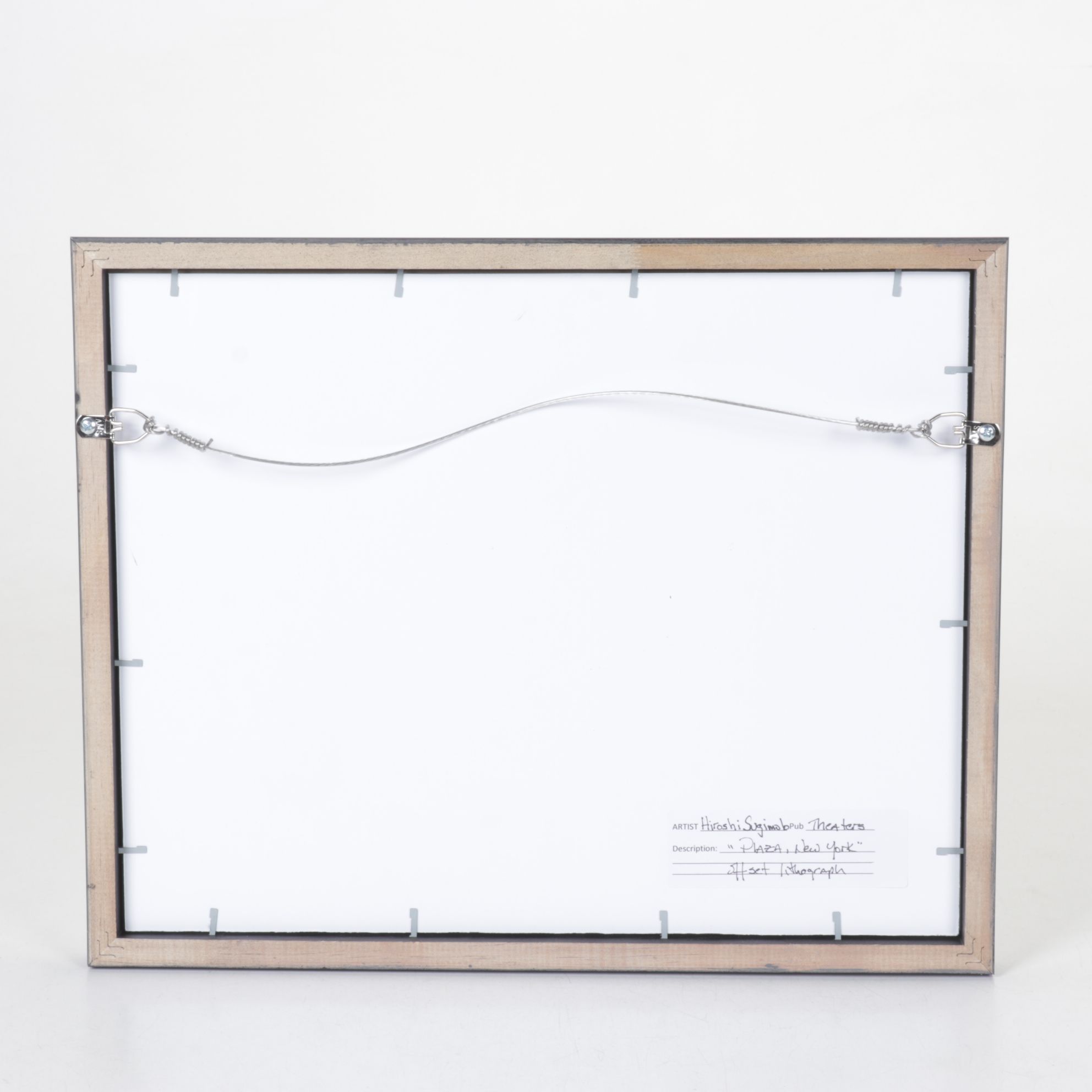 Hiroshi Sugimoto Offset Lithograph "Plaza, New York" from "Theaters" Series