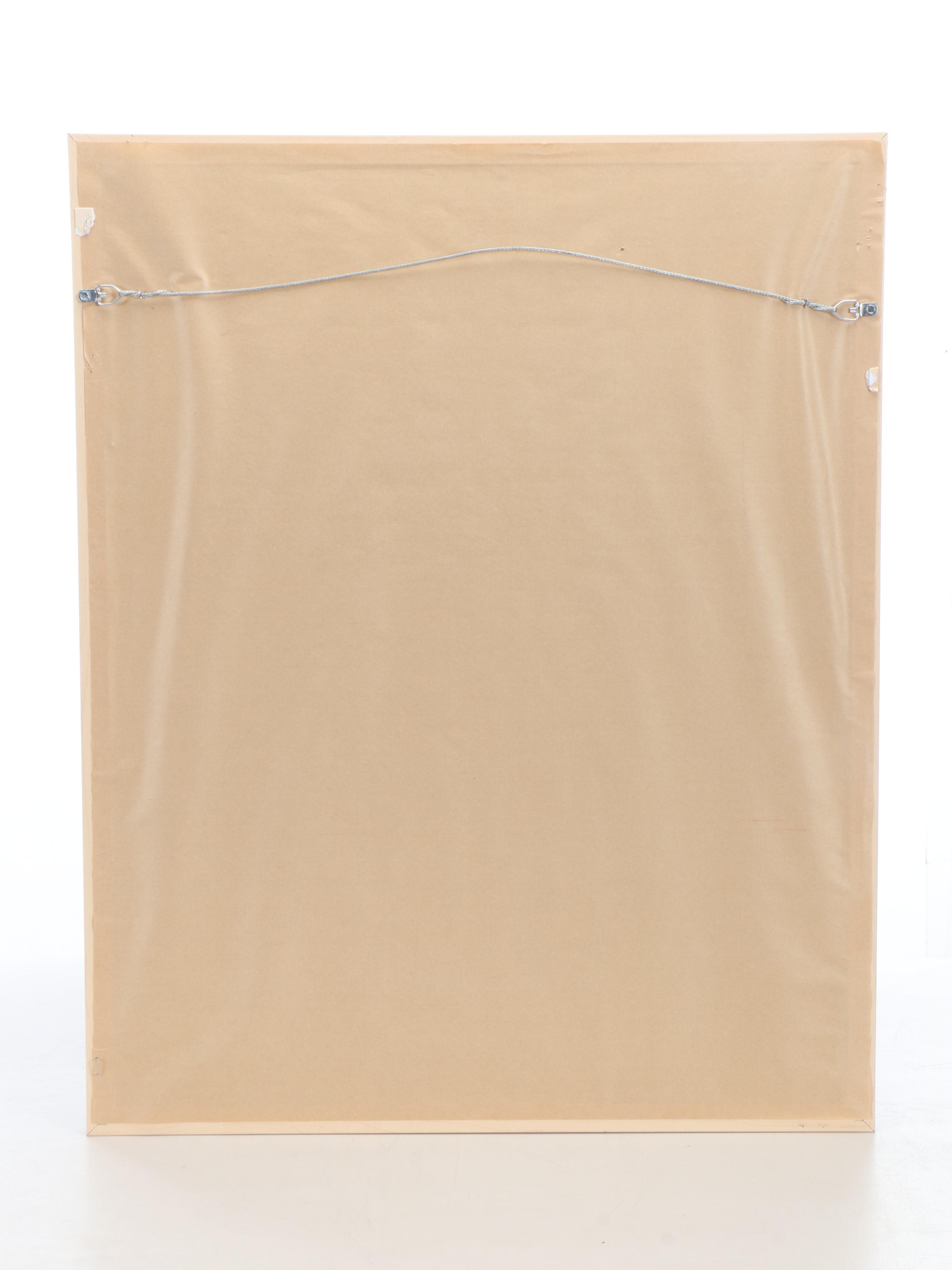 Framed Offset Lithograph Alphabet, Child's Table Lamp and Pooh Activity Board