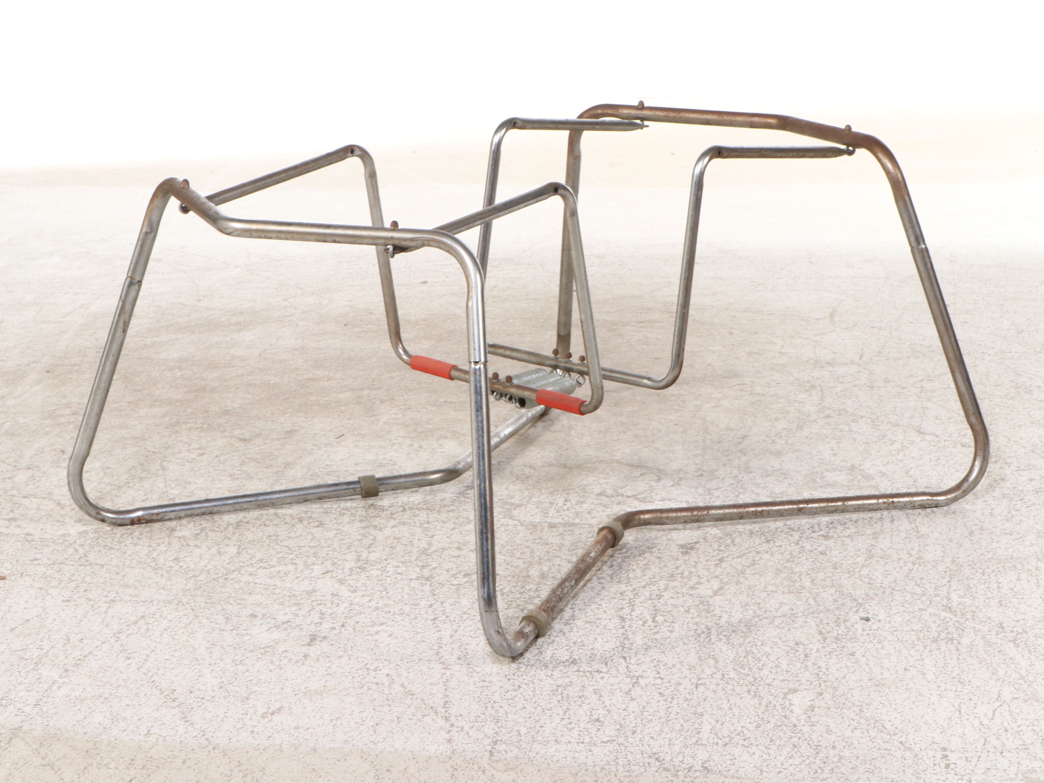 Spring-Mounted Rocking Horse Toy, Mid to Late 20th Century