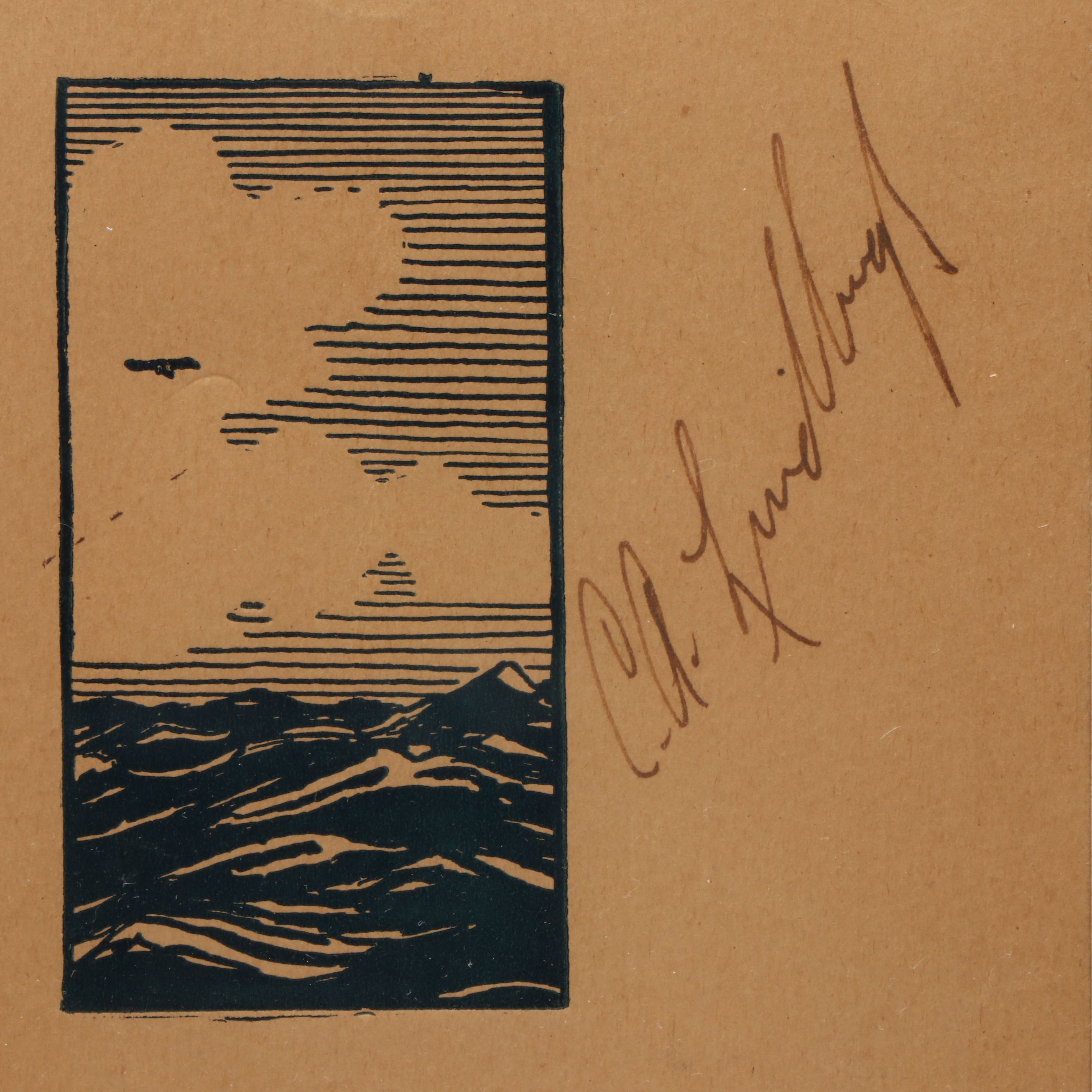 Antique Charles Lindbergh Signed Program and More Framed Memorabilia, 1920s