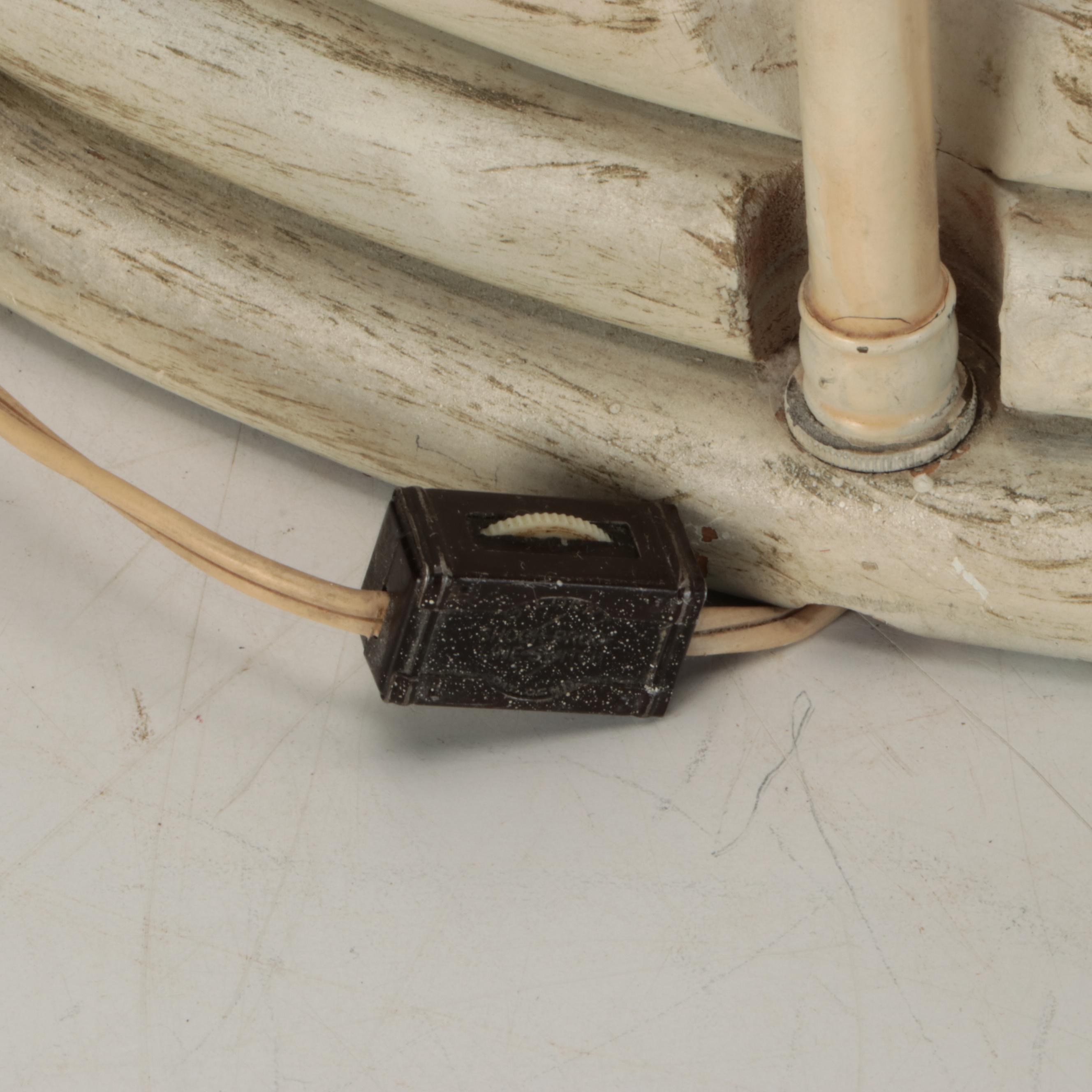 Guido Cacciapuoti Italian Ceramic Bust Table Lamp, Mid-20th Century