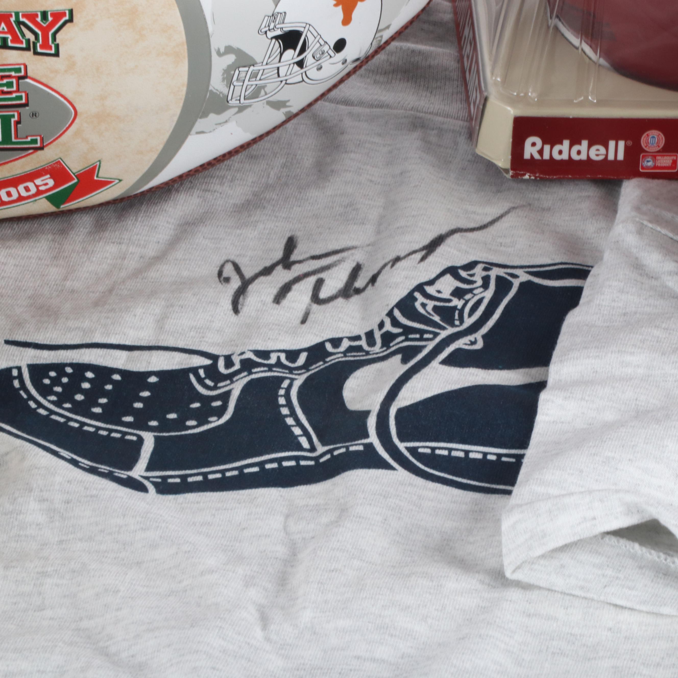 Football, Baseball, and Basketball Memorabilia, Including Several Signatures