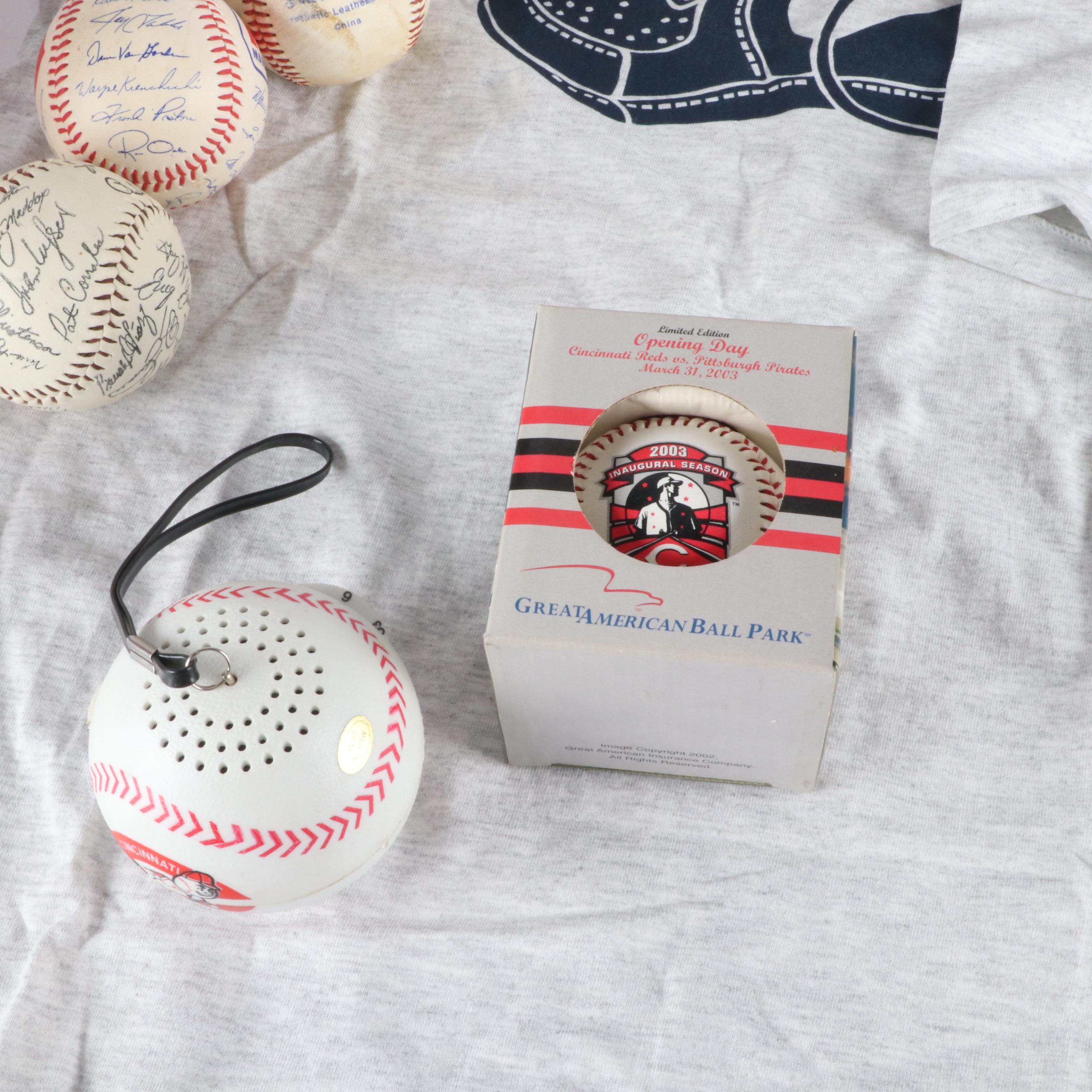 Football, Baseball, and Basketball Memorabilia, Including Several Signatures