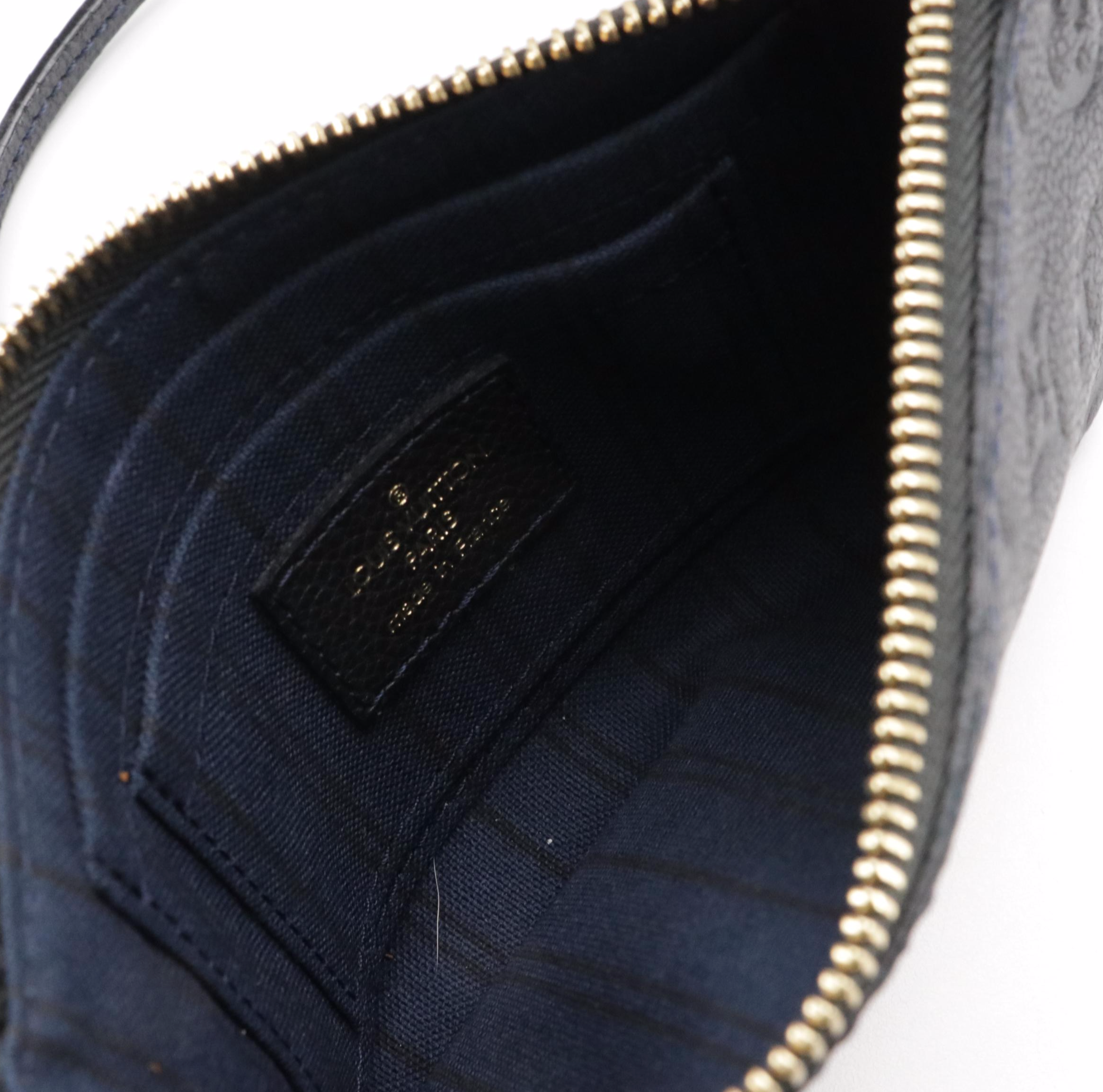 Louis Vuitton Citadine PM Tote and Zip Pouch in Blue Infini Empreinte Leather