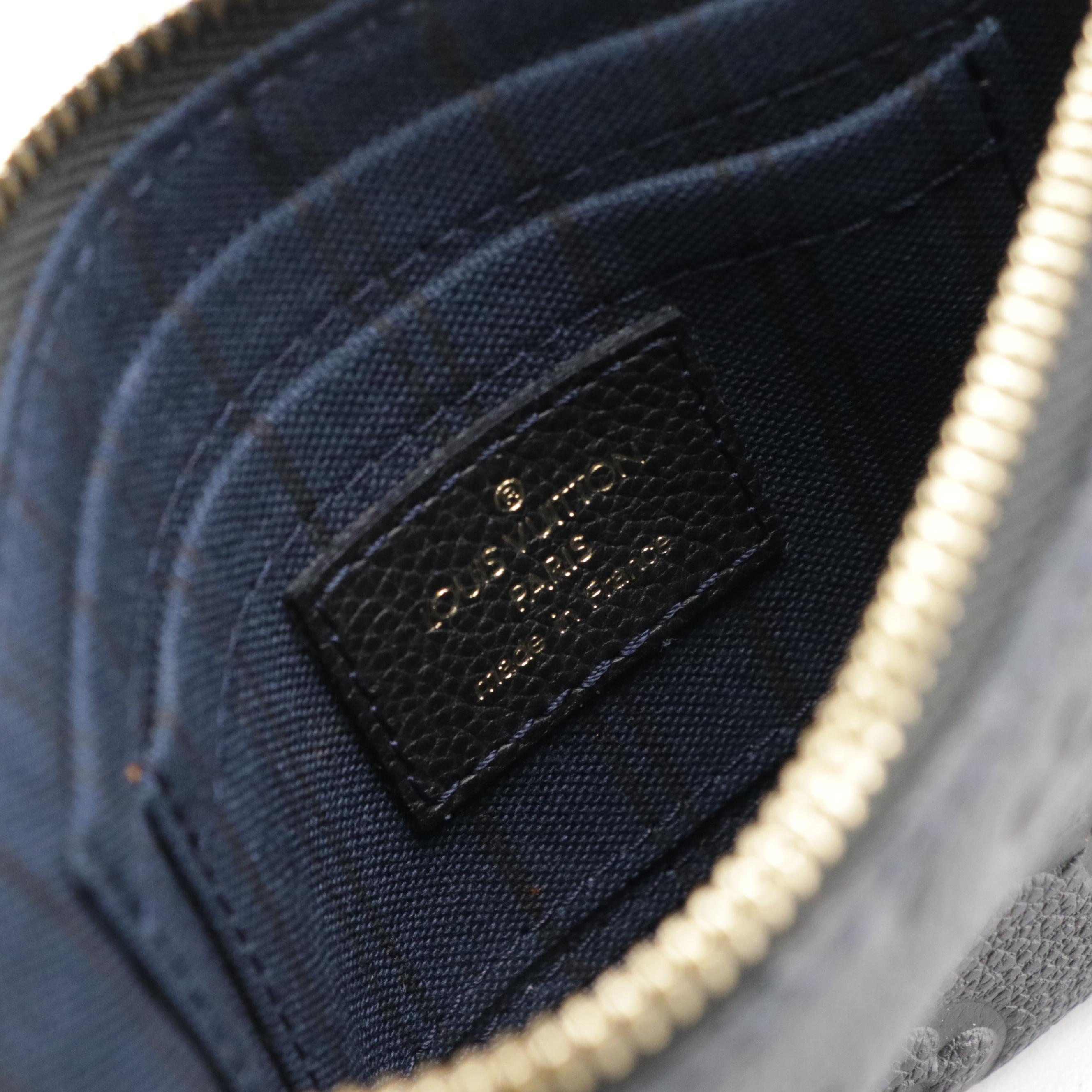 Louis Vuitton Citadine PM Tote and Zip Pouch in Blue Infini Empreinte Leather