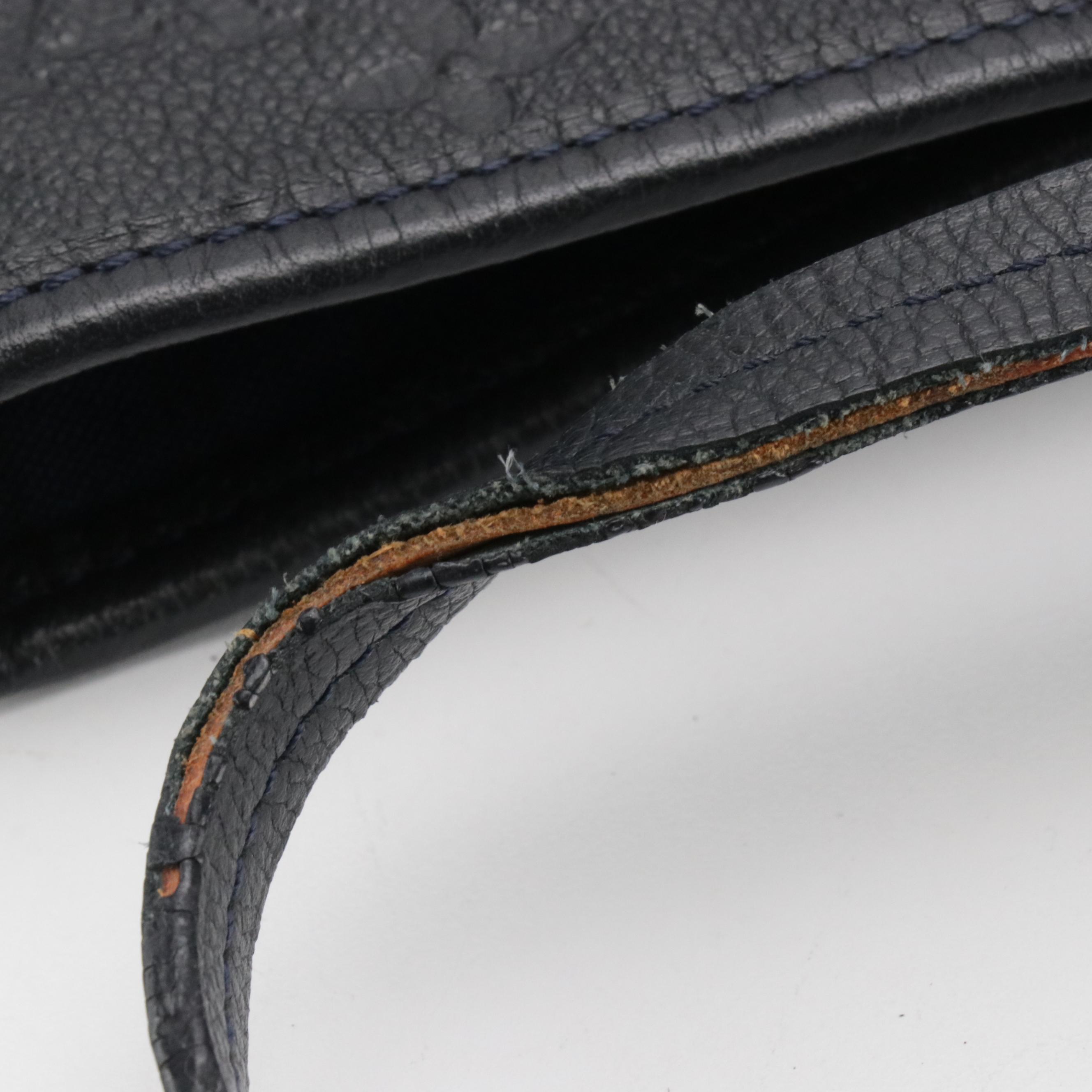 Louis Vuitton Citadine PM Tote and Zip Pouch in Blue Infini Empreinte Leather