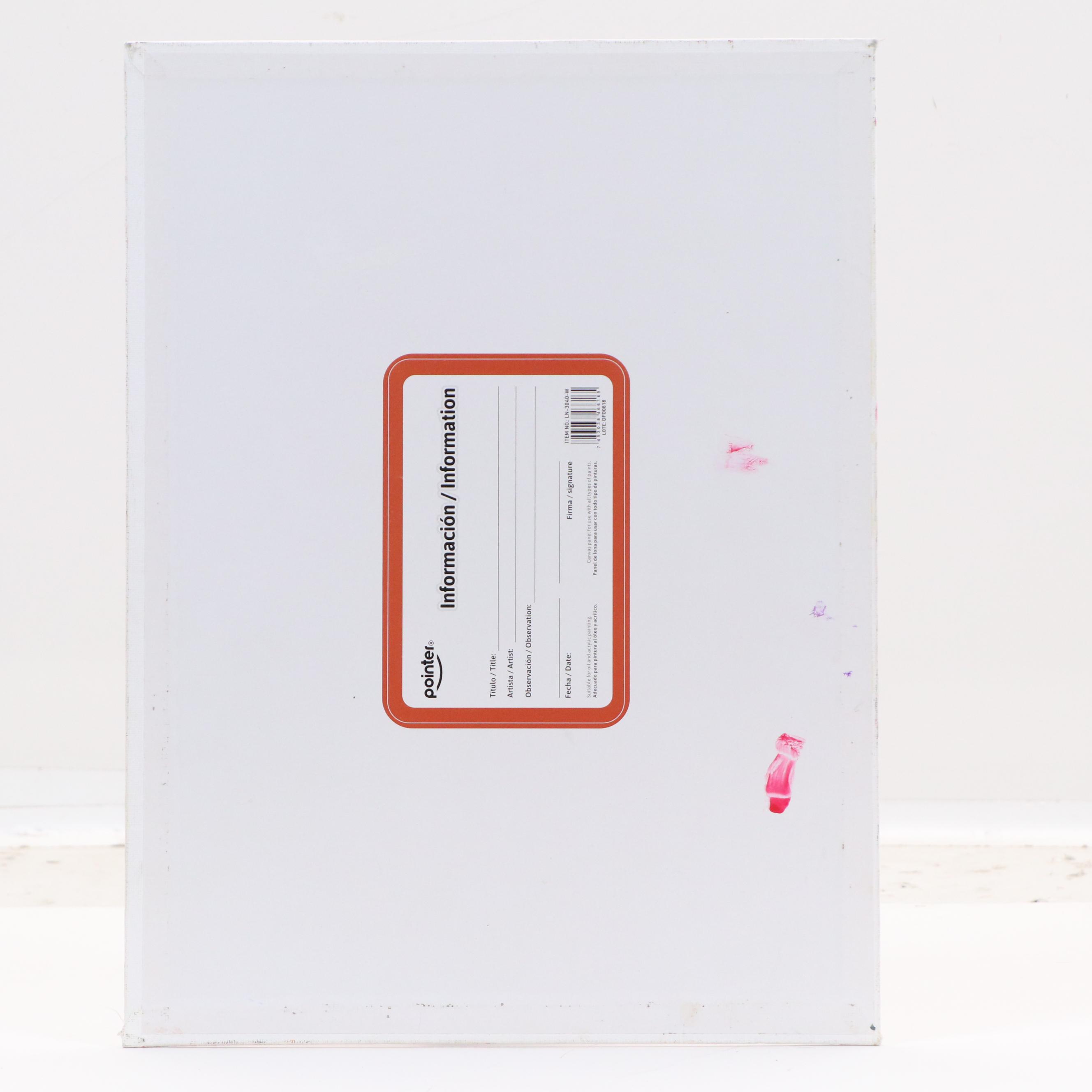 Ricardo Maya Stylized Acrylic Portrait of Bearded Man, 21st Century