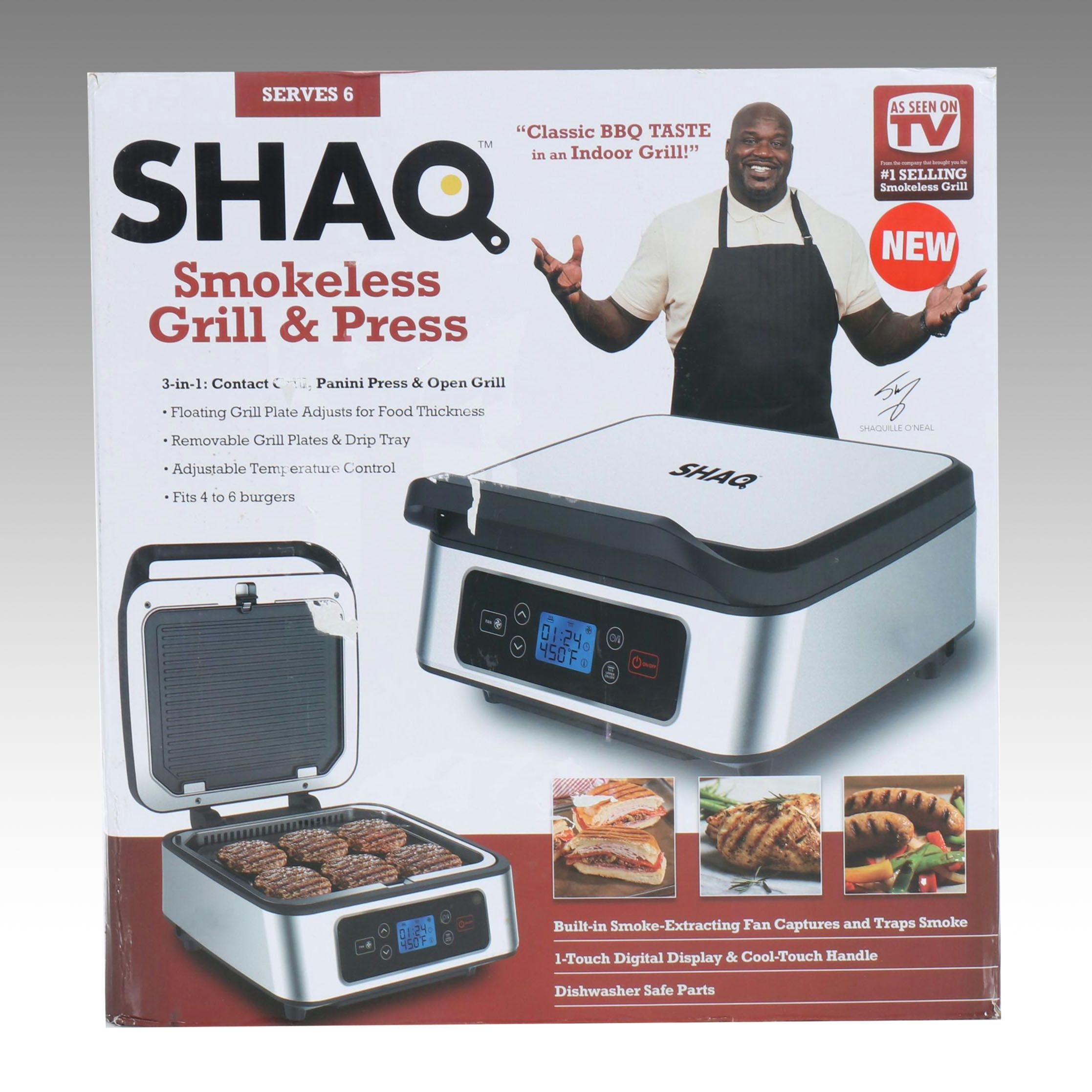 Shaq Smokeless Grill and Press