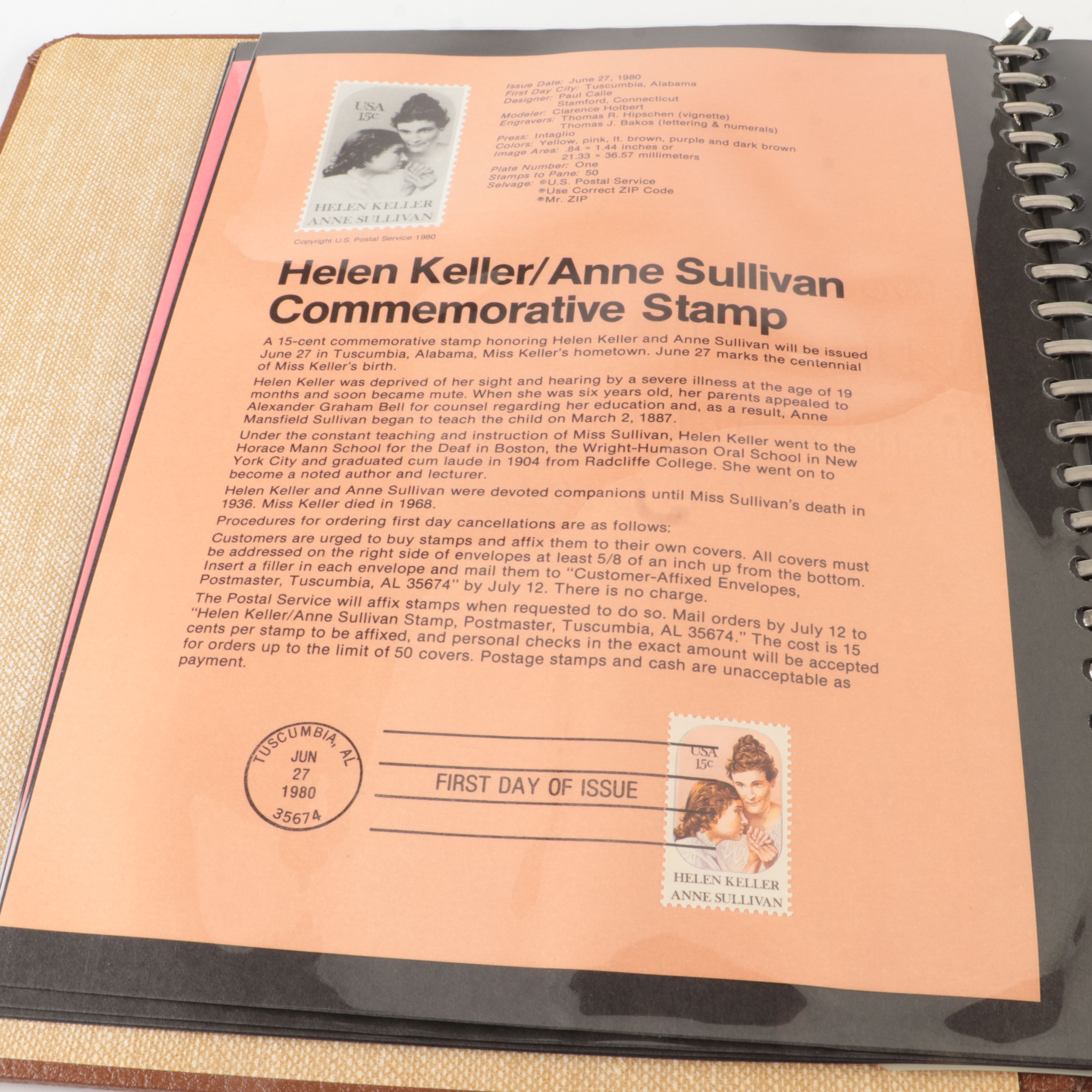 Five  Albums of U.S. First Day Panels, 1980 to 1985