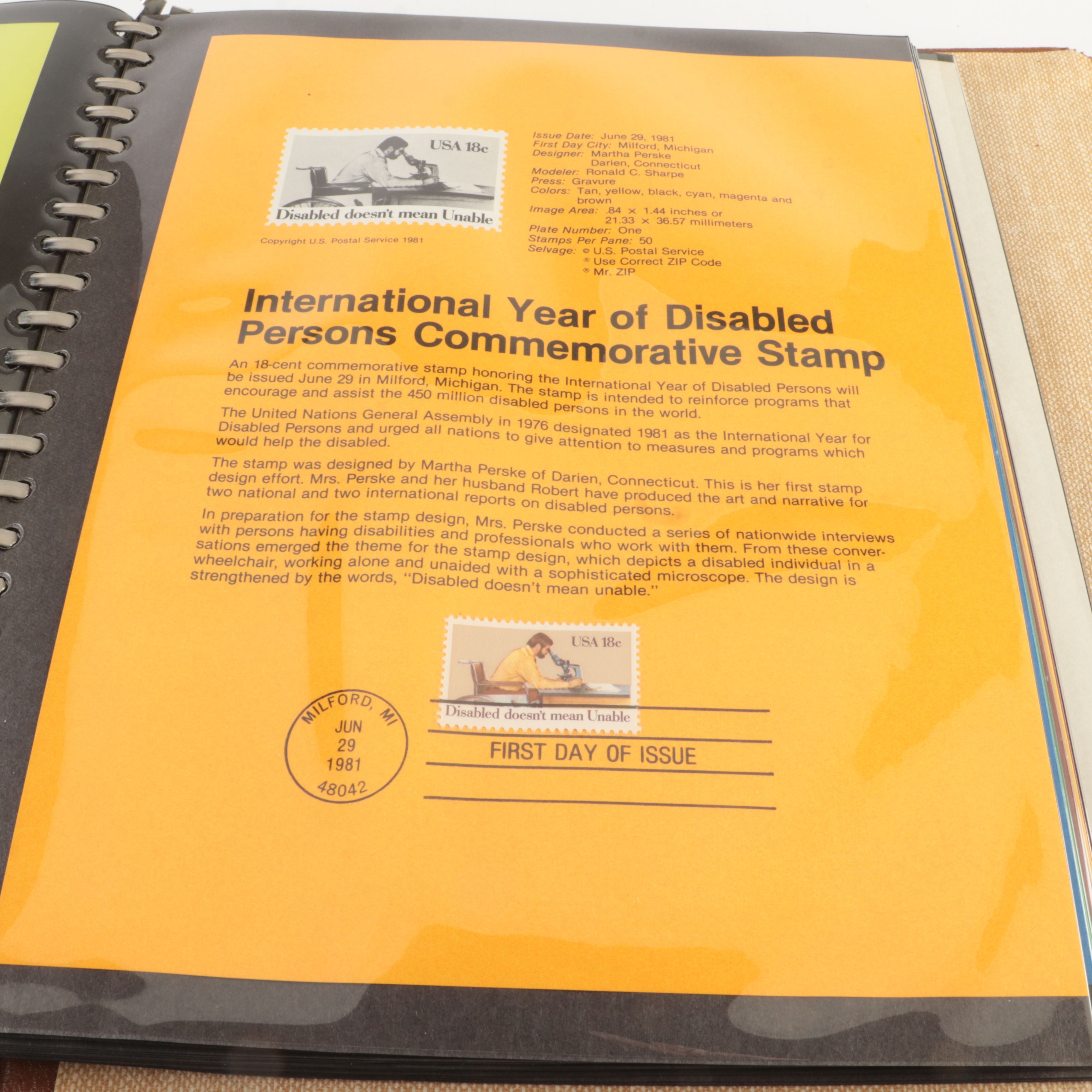 Five  Albums of U.S. First Day Panels, 1980 to 1985