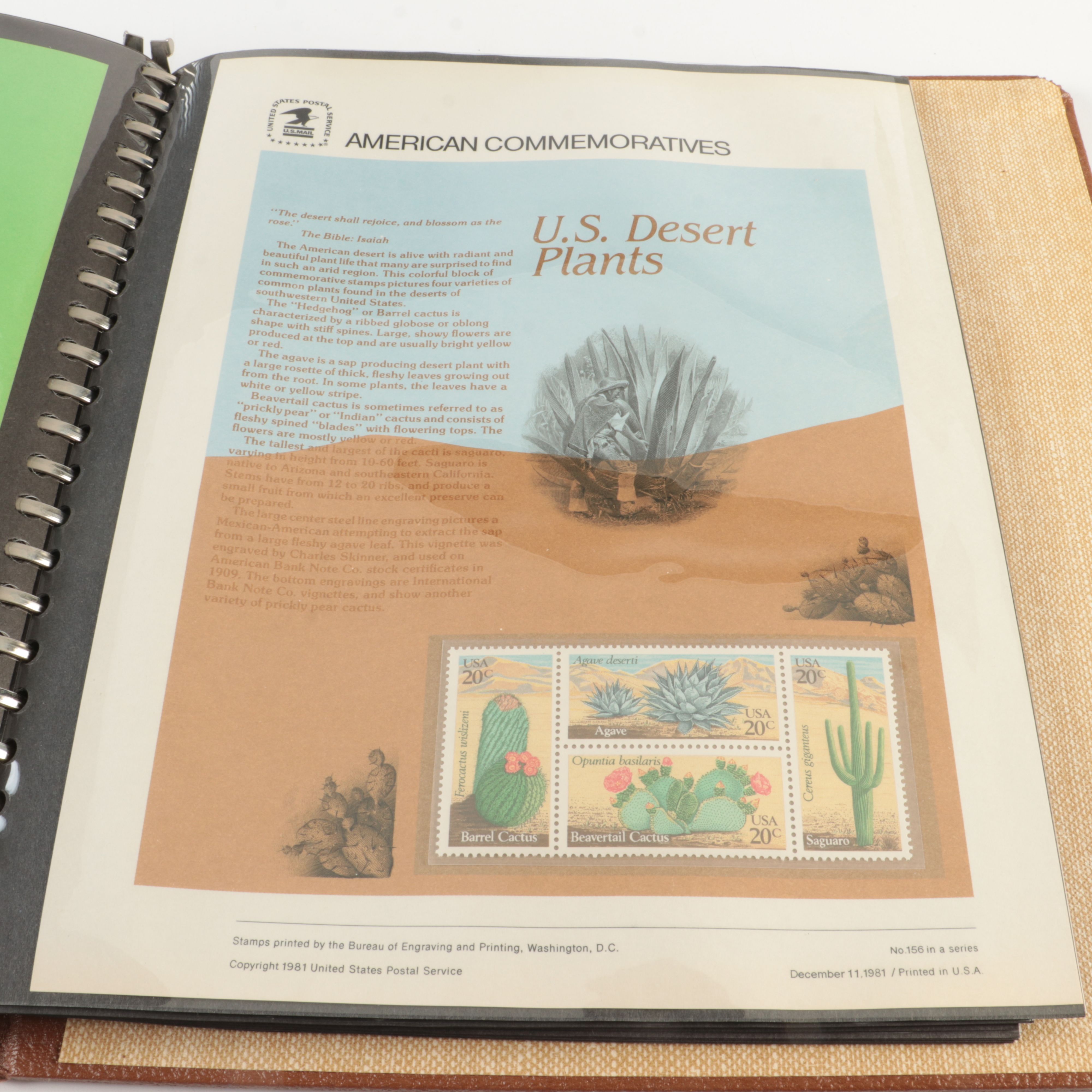 Five  Albums of U.S. First Day Panels, 1980 to 1985