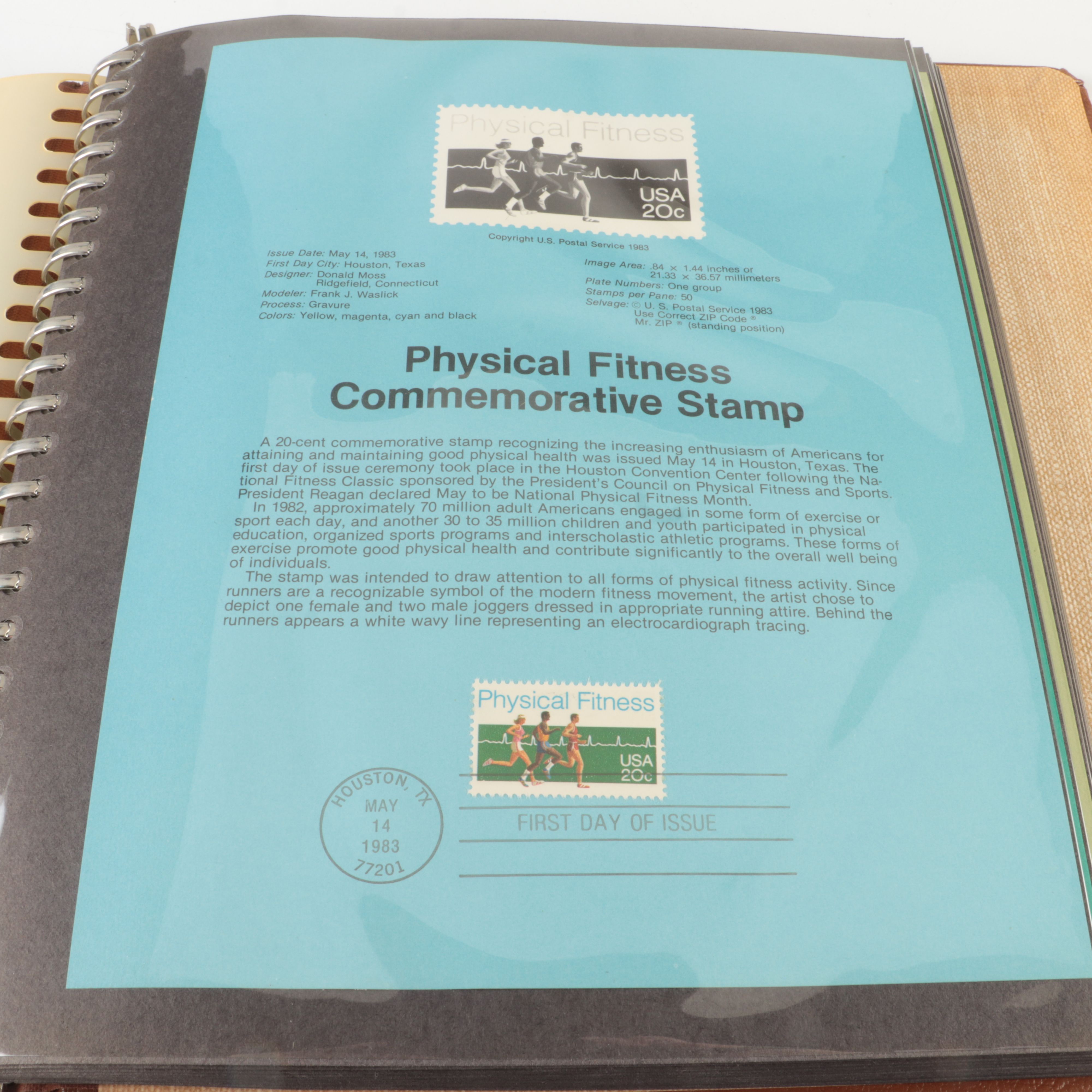 Five  Albums of U.S. First Day Panels, 1980 to 1985