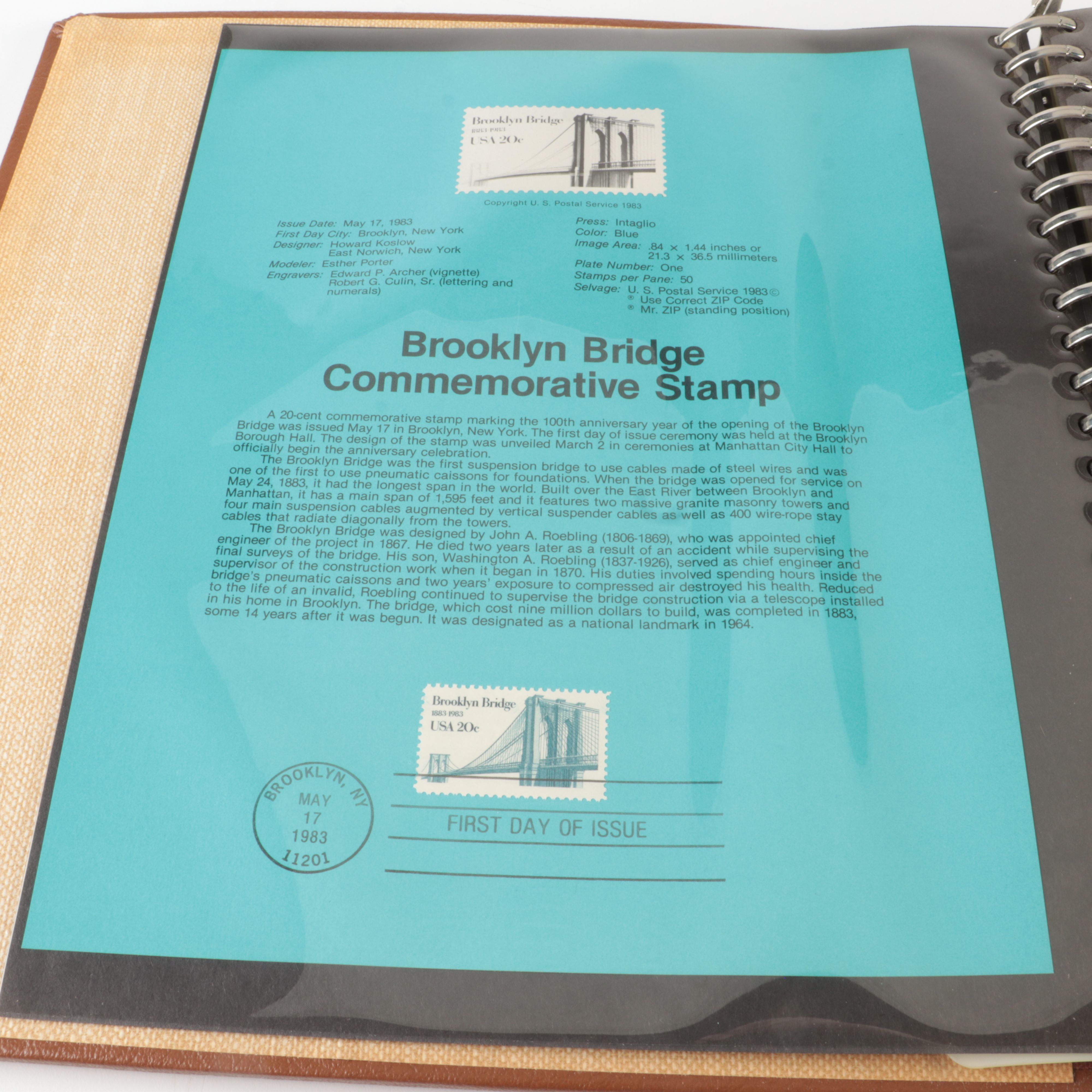 Five  Albums of U.S. First Day Panels, 1980 to 1985