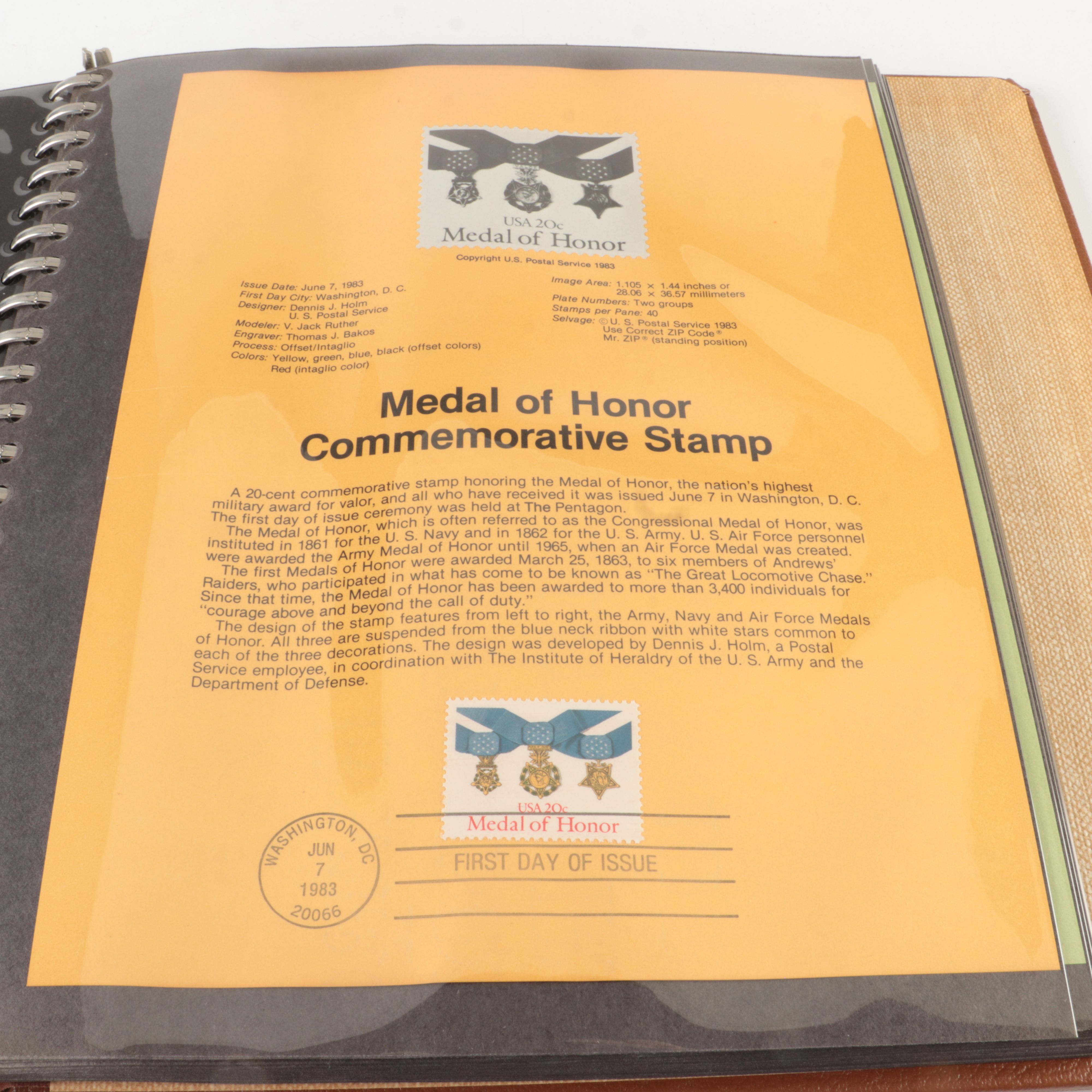 Five  Albums of U.S. First Day Panels, 1980 to 1985