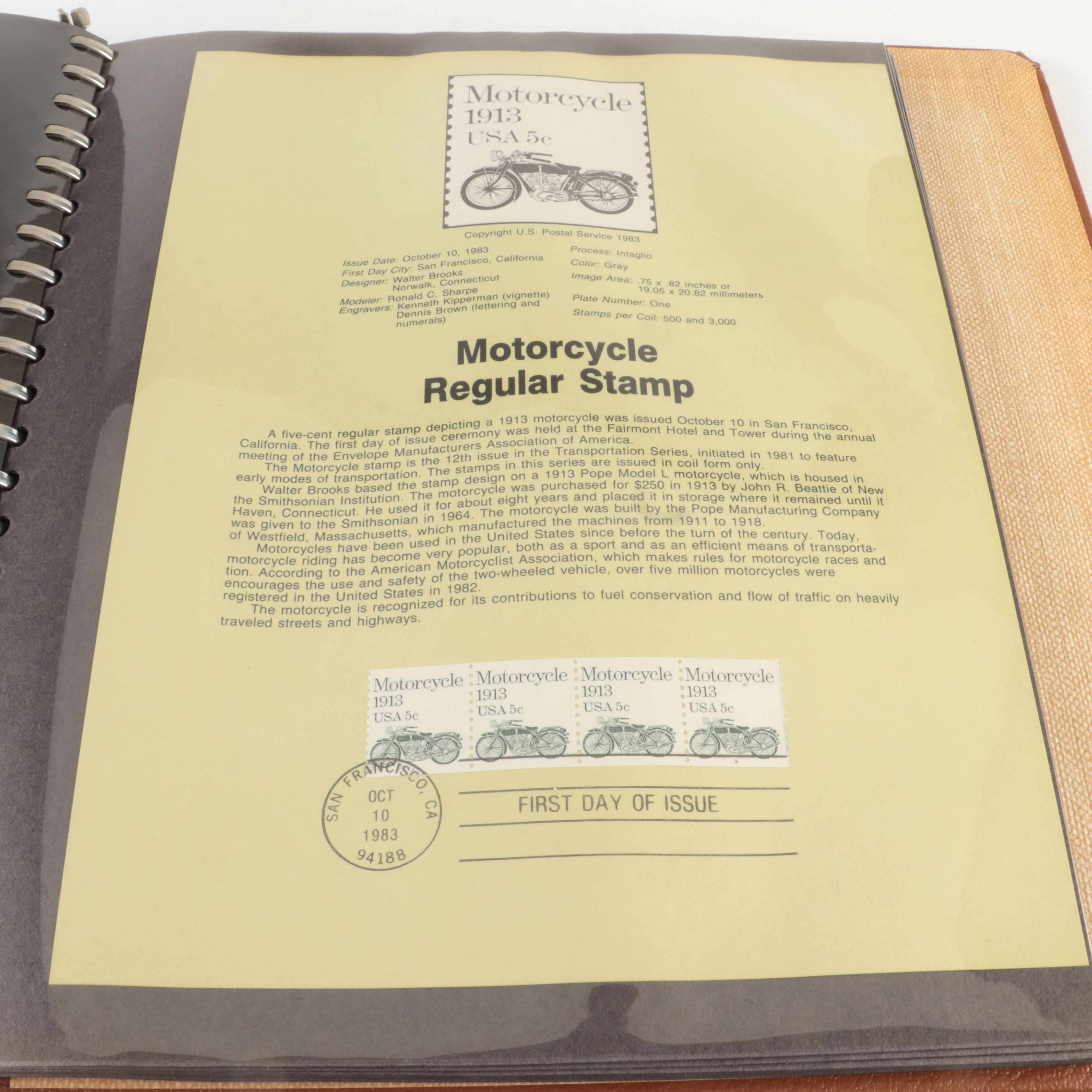 Five  Albums of U.S. First Day Panels, 1980 to 1985