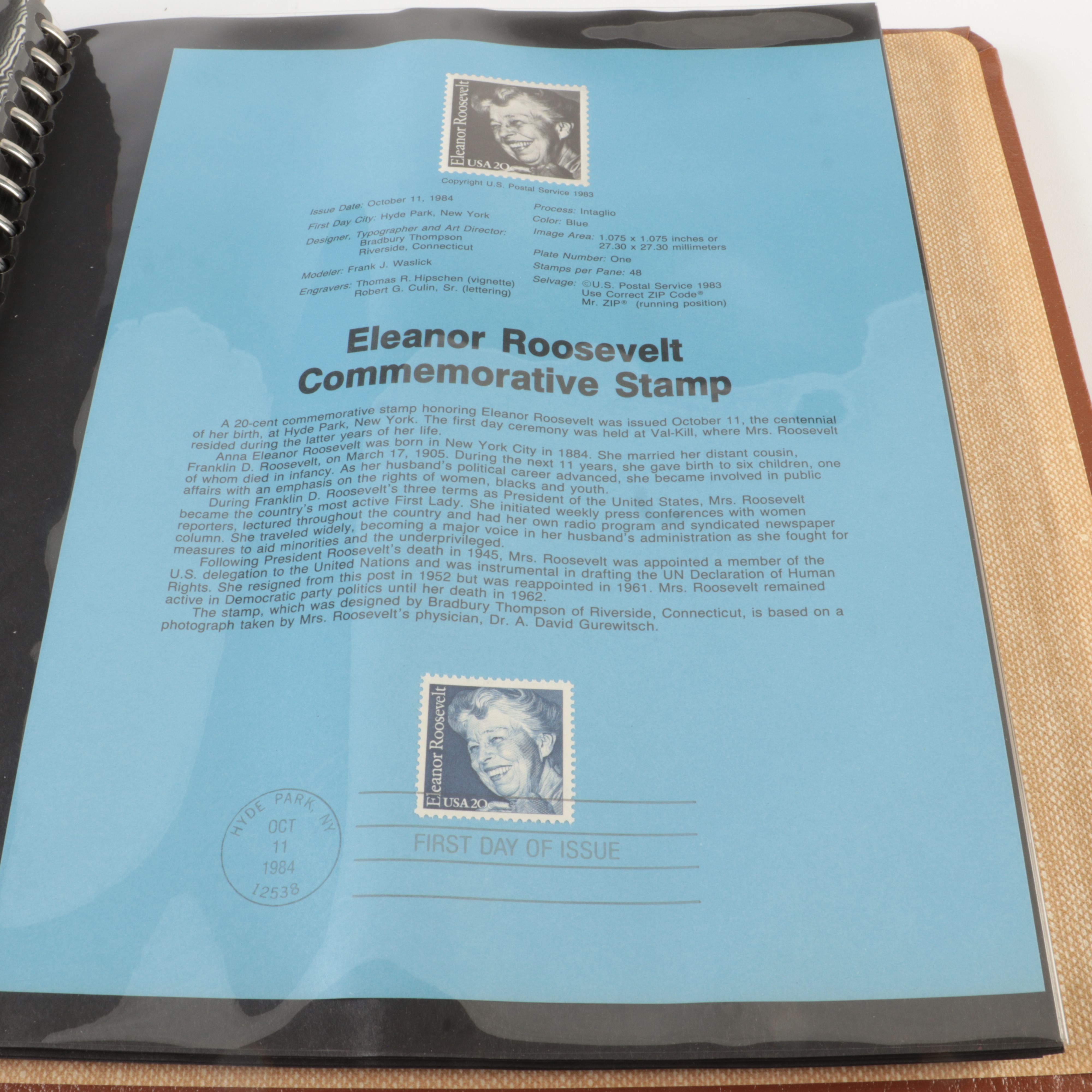 Five  Albums of U.S. First Day Panels, 1980 to 1985