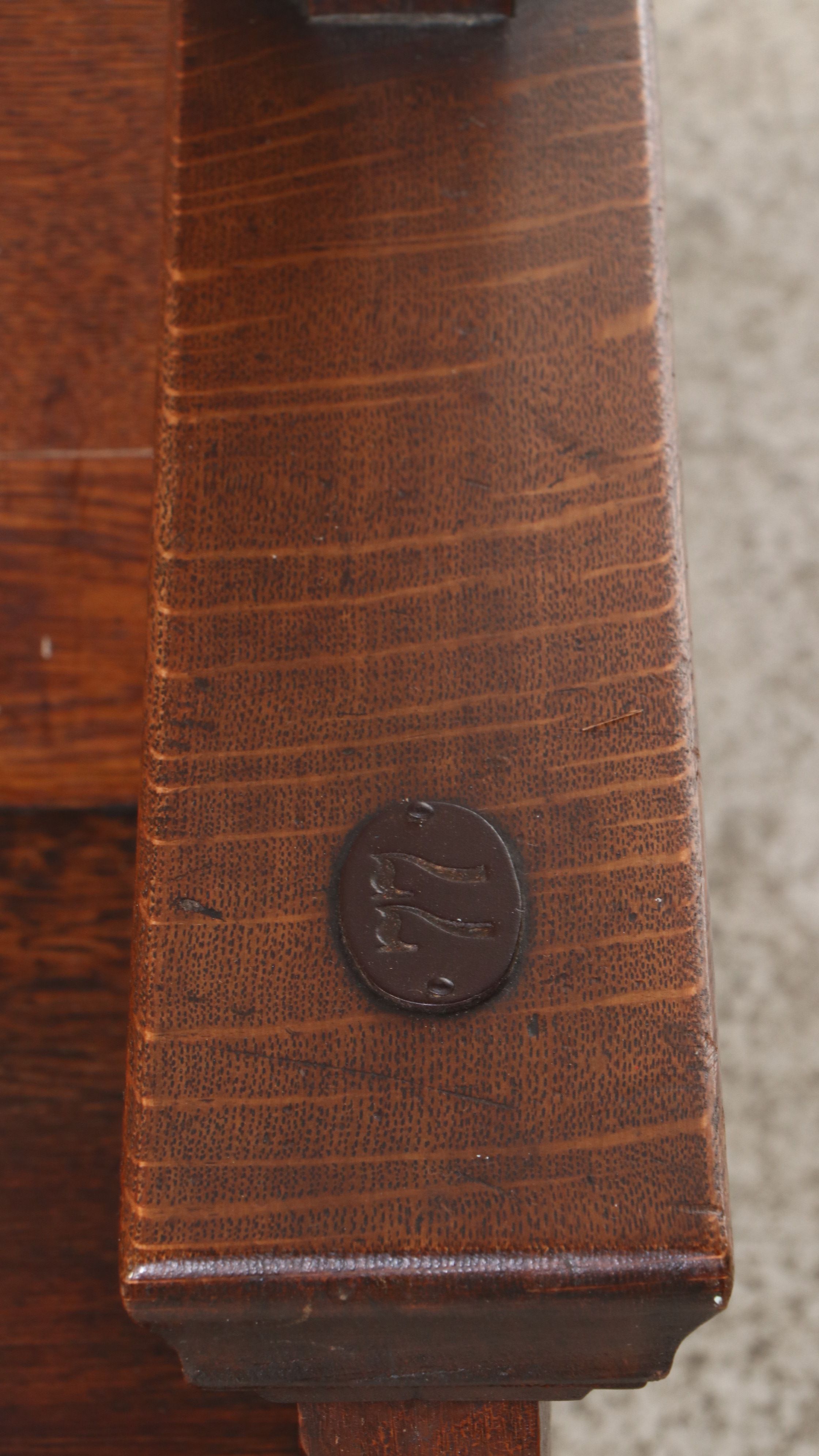 Gothic Revival Style Oak Church Pew, Early 20th Century