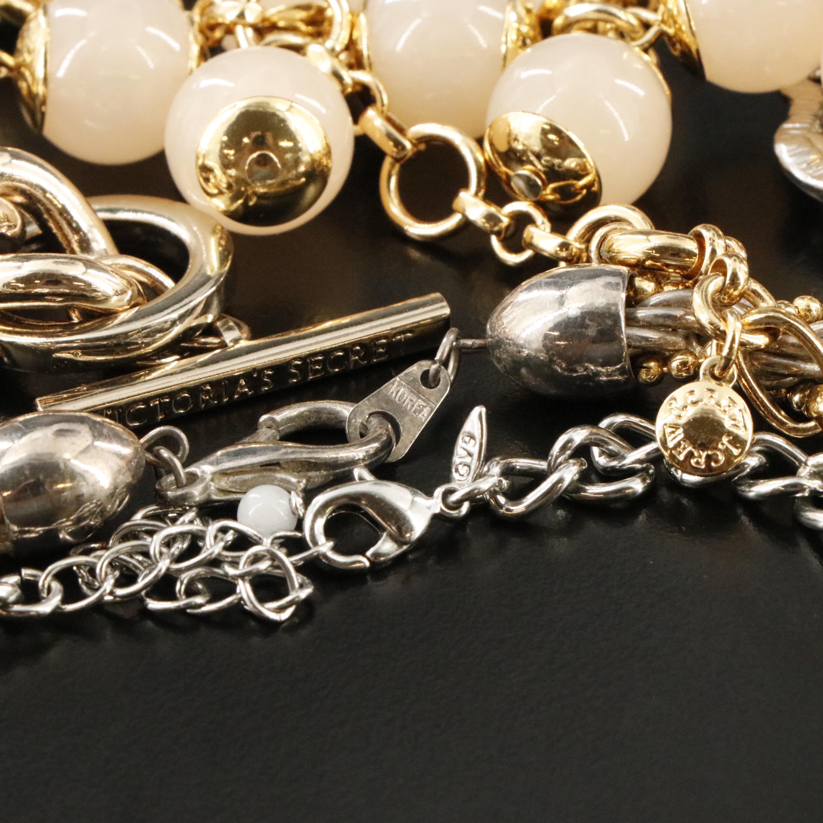 Contemporary Jewelry Collection Including Crystal, Banana Republic and Trifari