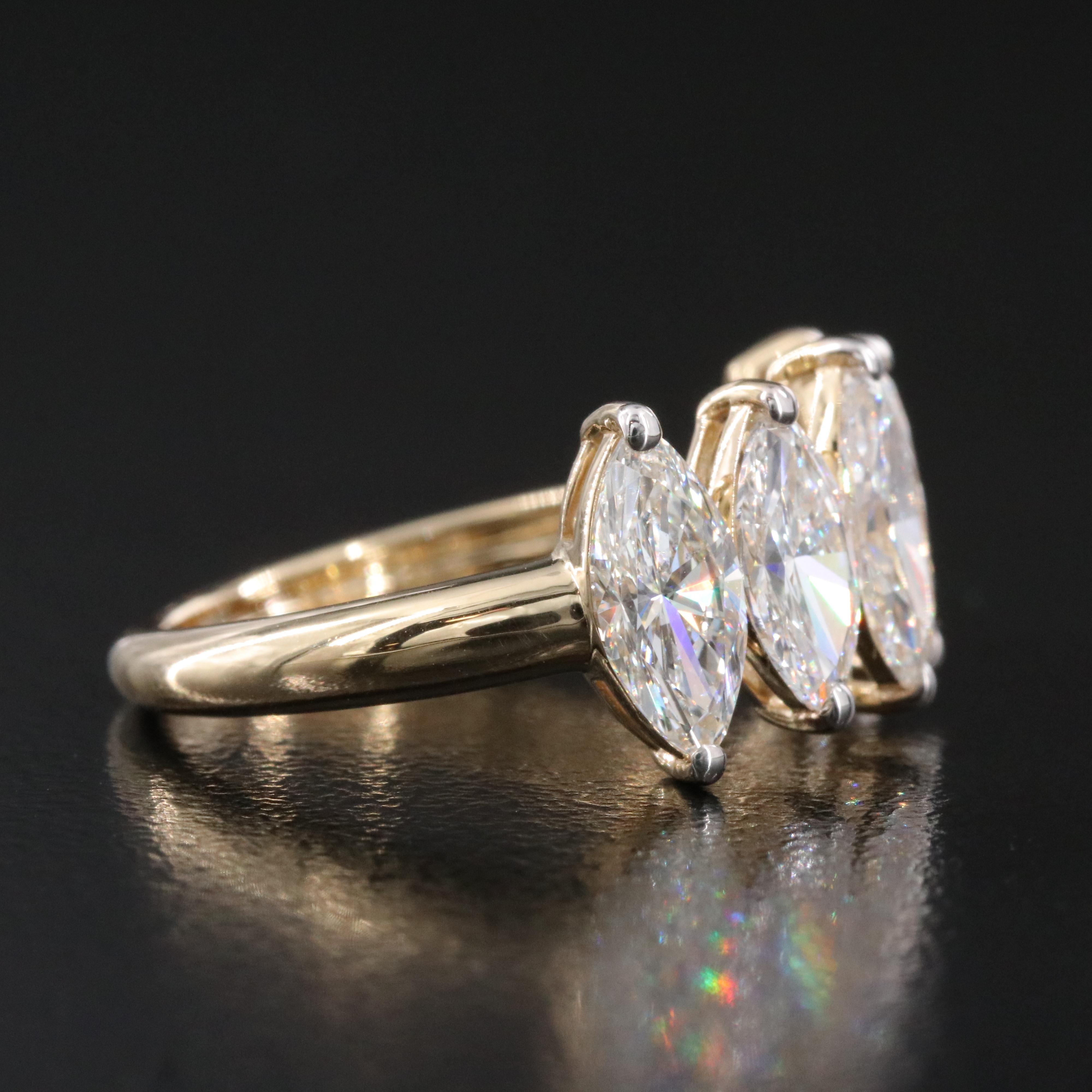 14K 2.88 CTW Lab Grown Diamond Ring