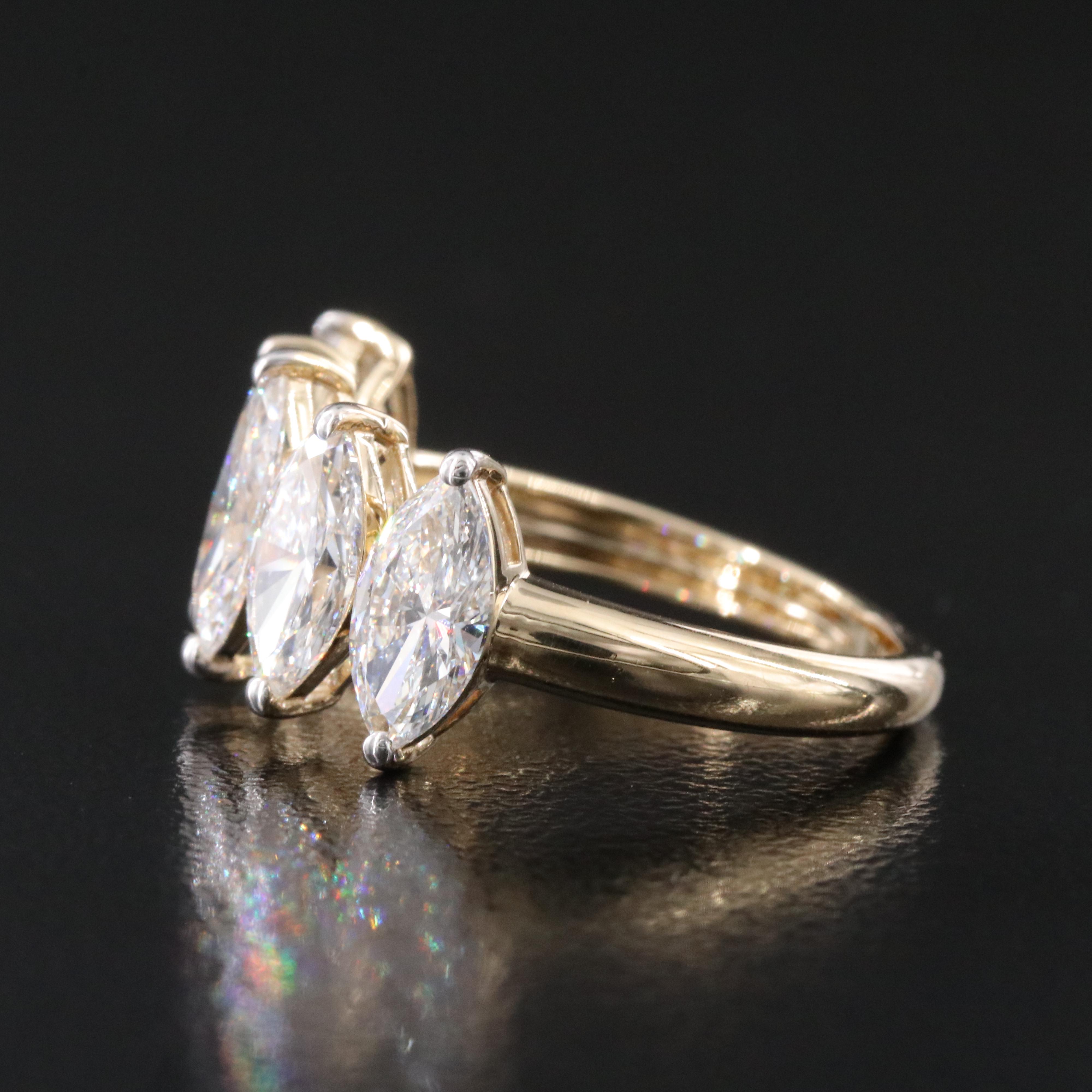 14K 2.88 CTW Lab Grown Diamond Ring