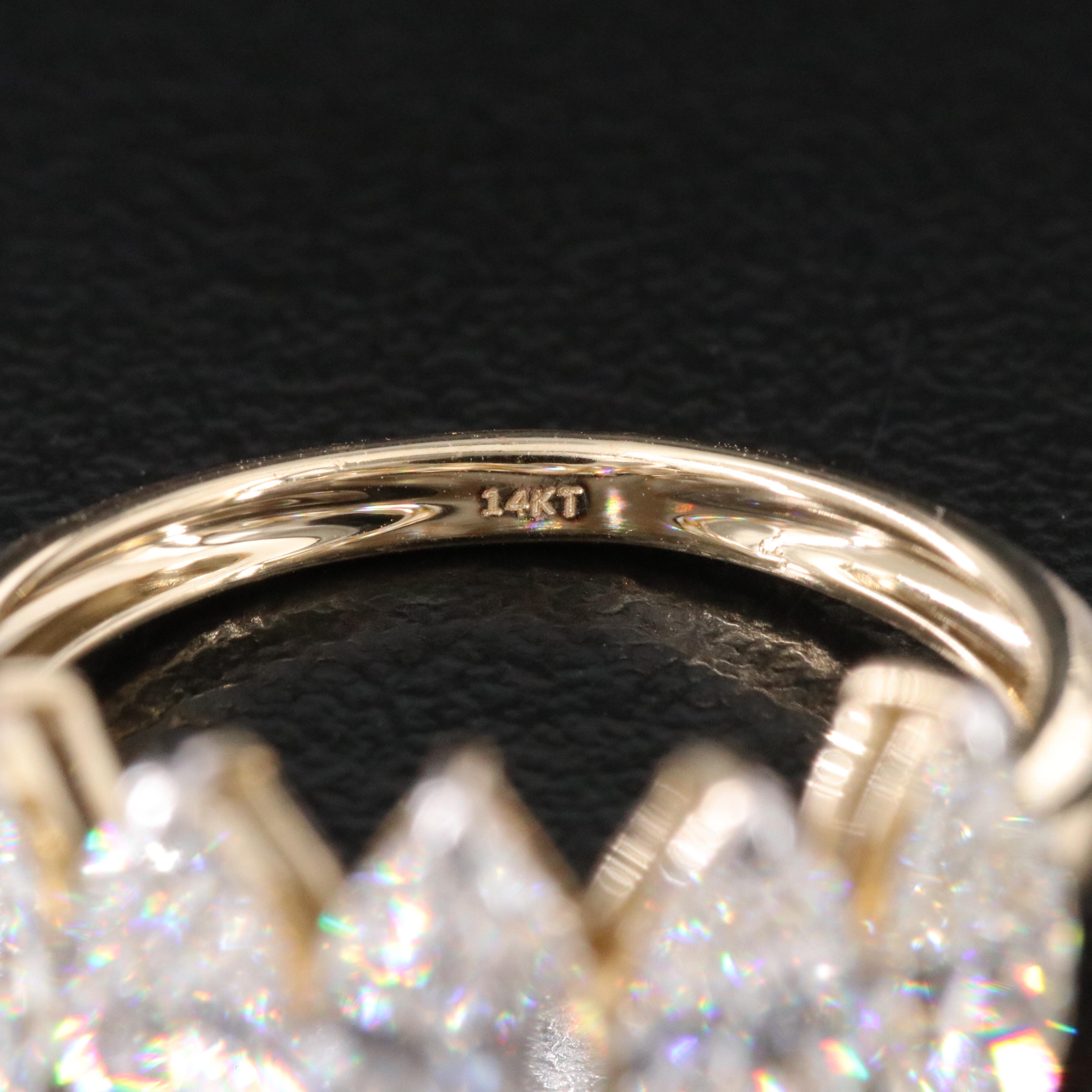 14K 2.88 CTW Lab Grown Diamond Ring