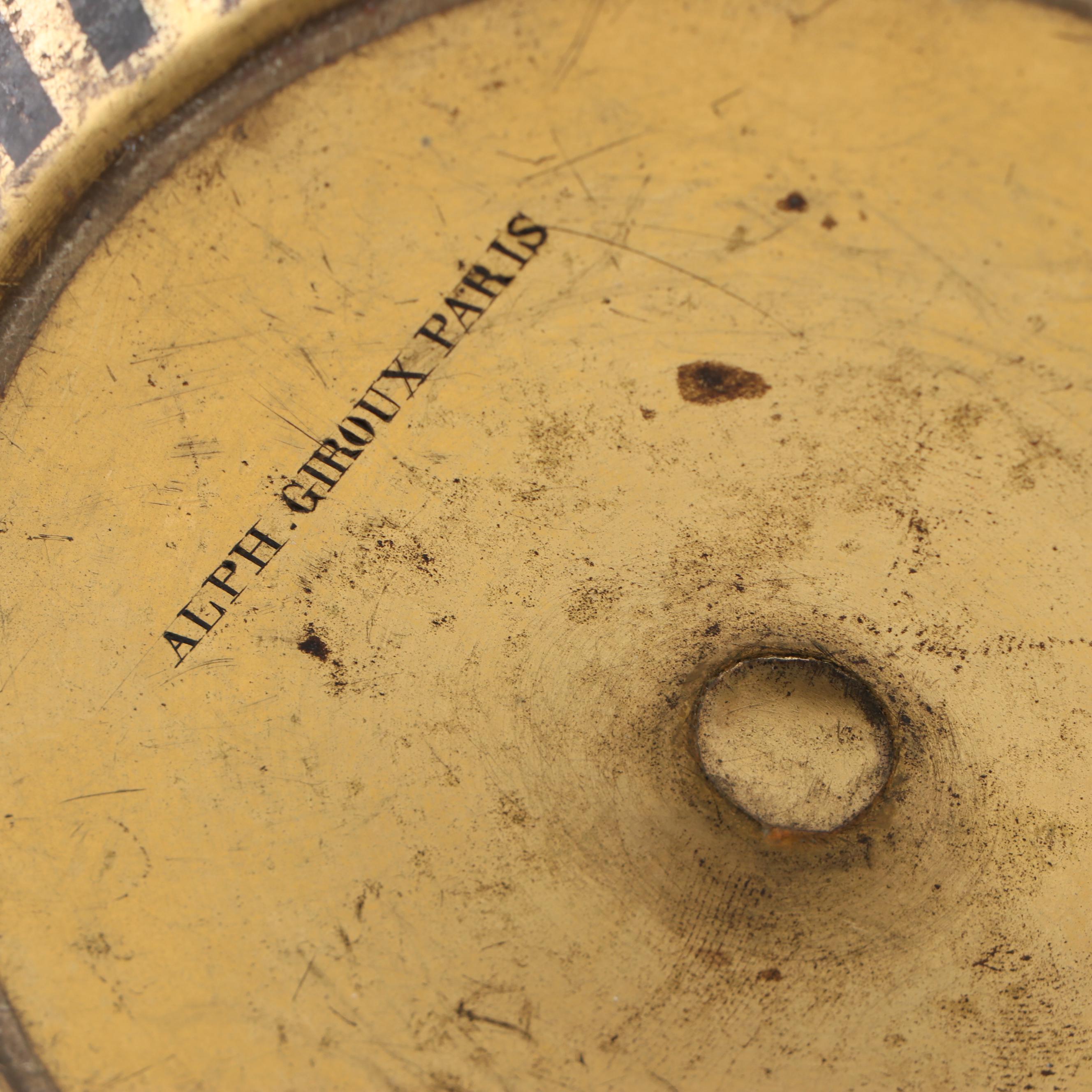 Alphonse Giroux Japonism Brass and Silver Plate with Copper Inlay Vase