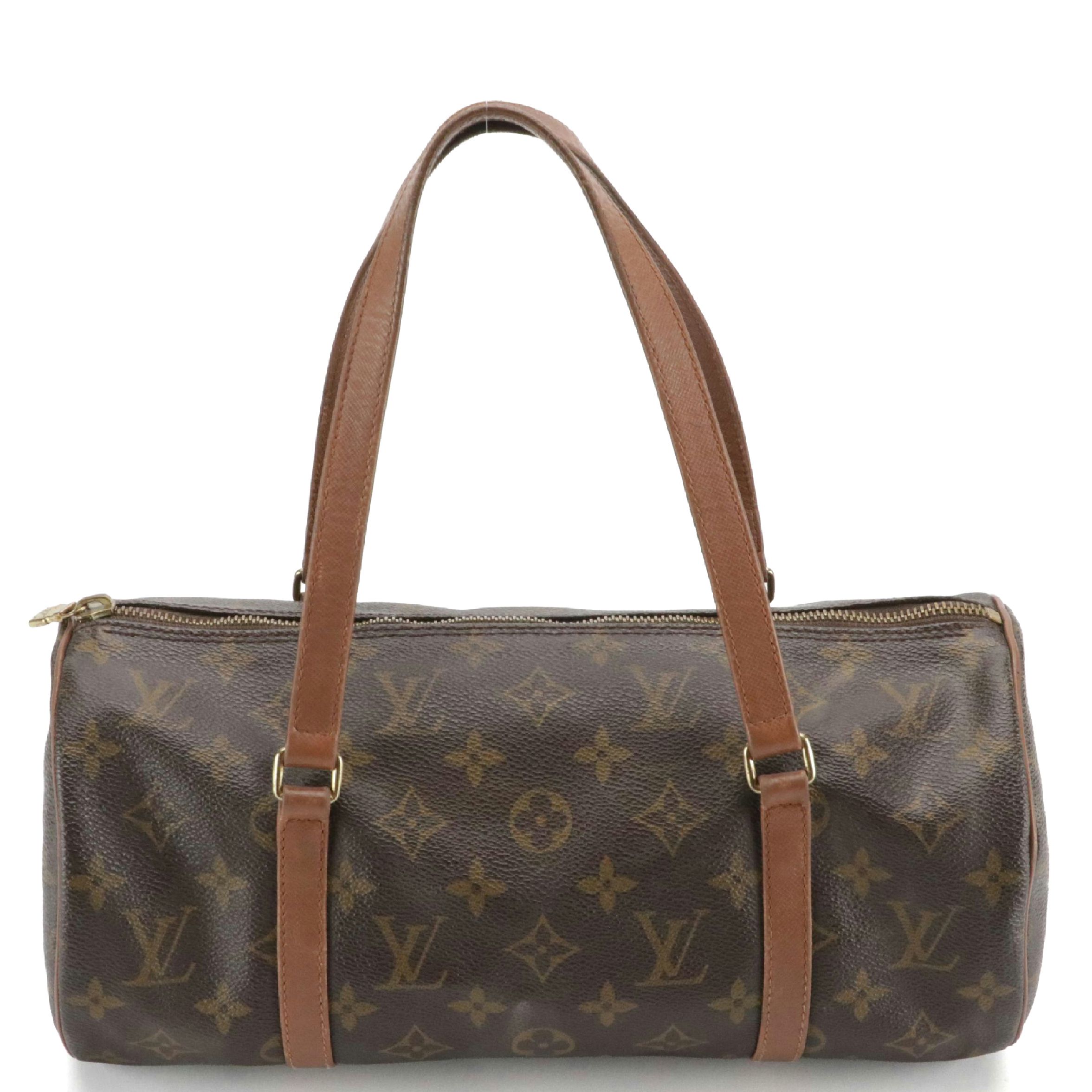 Louis Vuitton Papillon 30 in Monogram Canvas and Brown Leather
