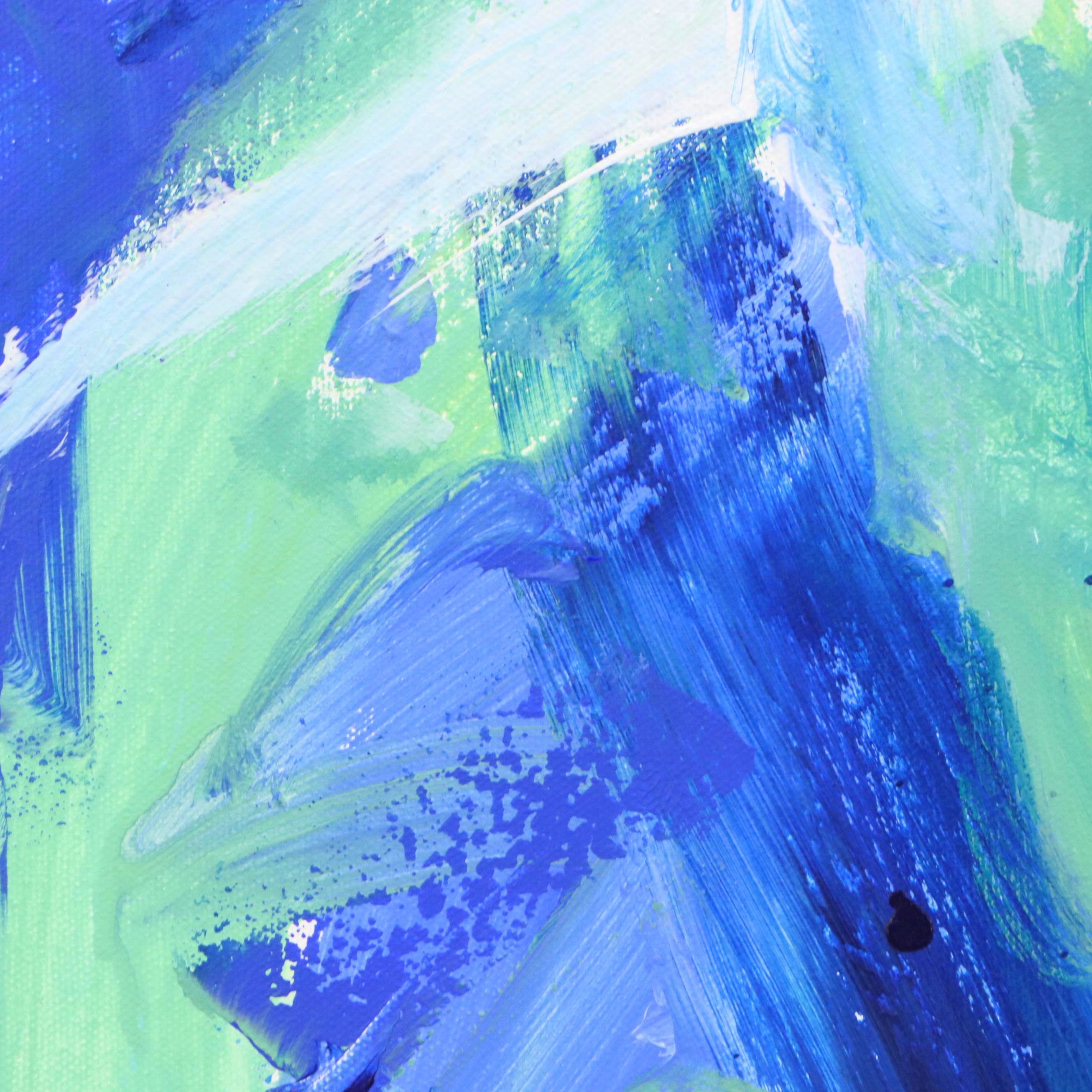 Robbie Kemper Abstract Acrylic Painting "Cool Turbulance," 2025