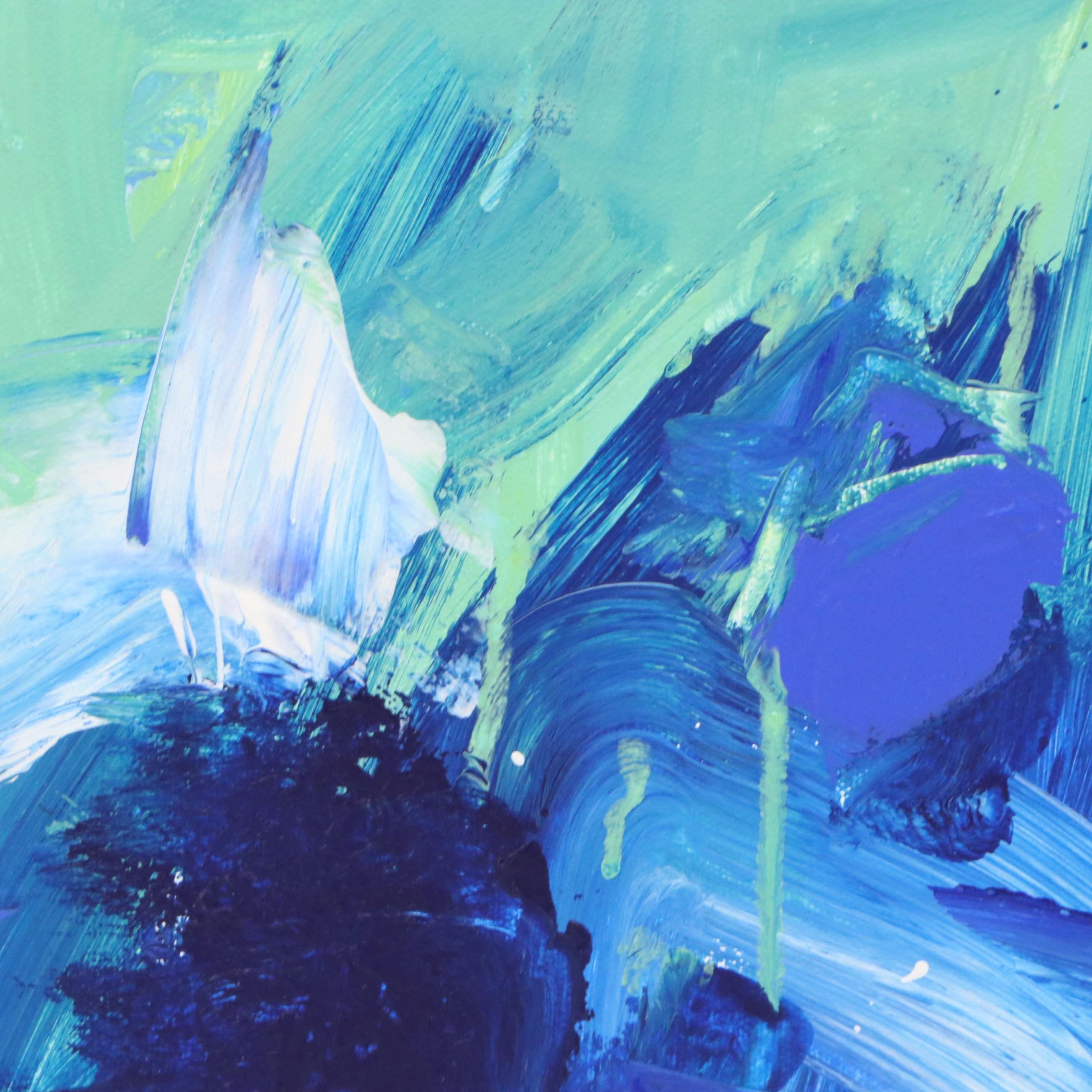 Robbie Kemper Abstract Acrylic Painting "Cool Turbulance," 2025