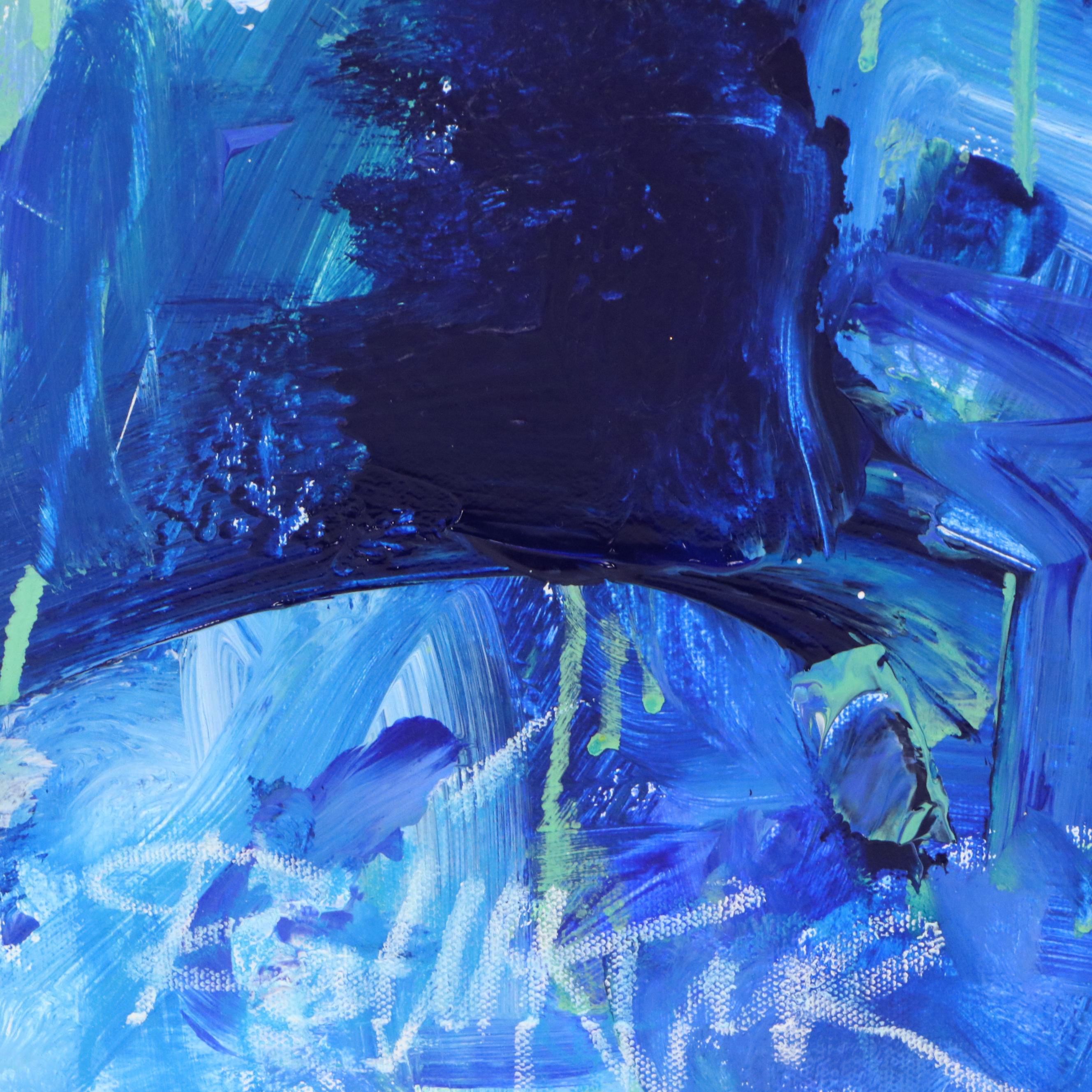 Robbie Kemper Abstract Acrylic Painting "Cool Turbulance," 2025