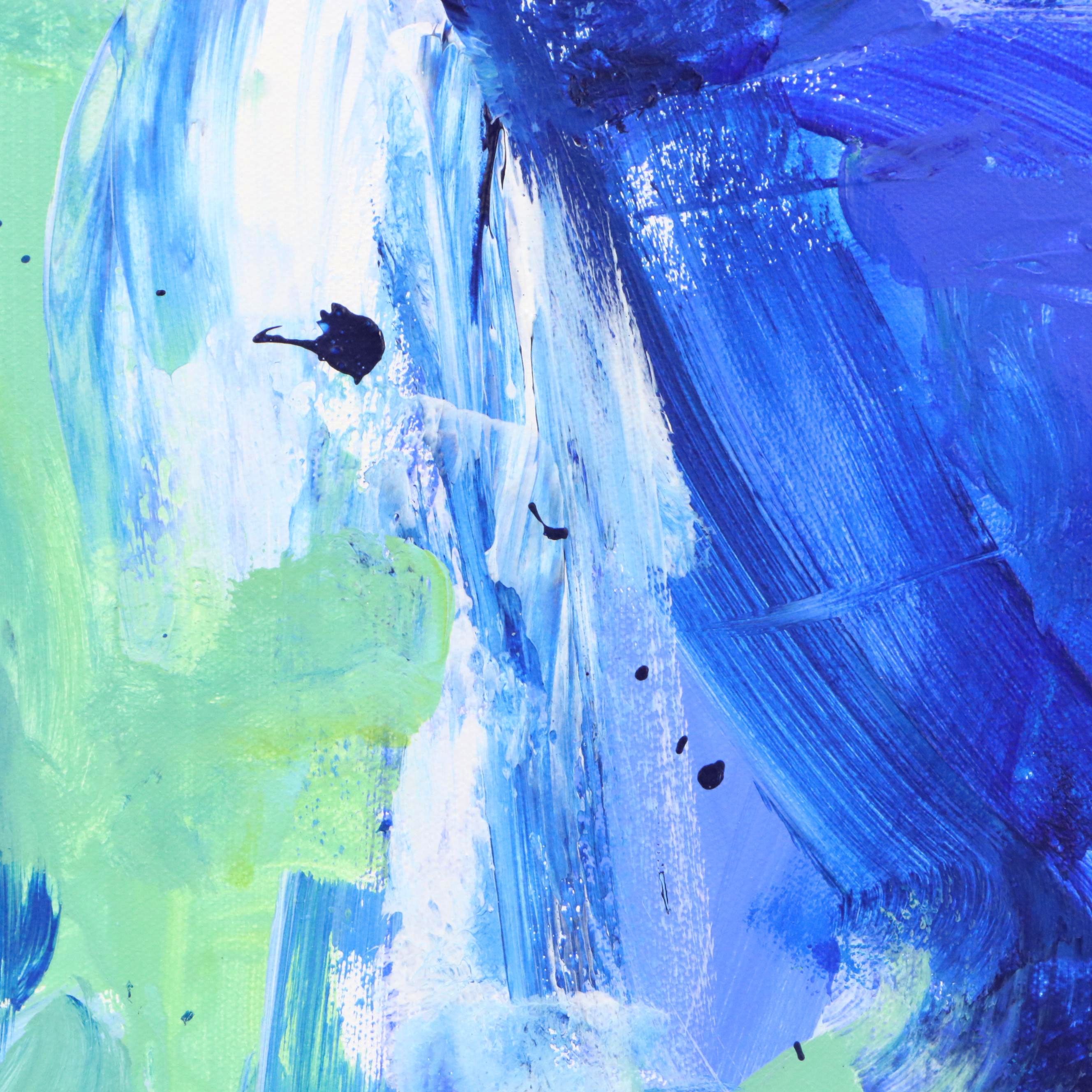 Robbie Kemper Abstract Acrylic Painting "Cool Turbulance," 2025