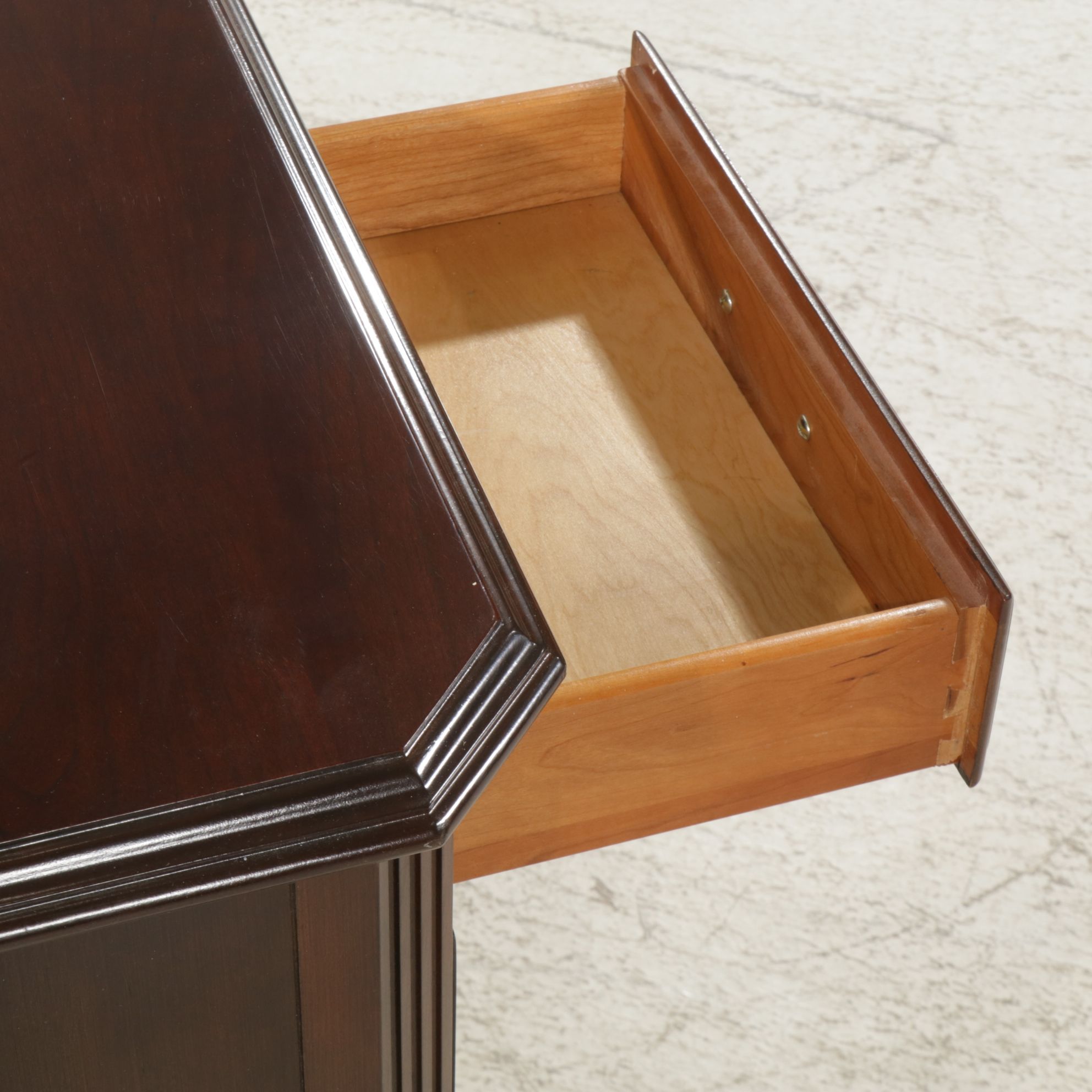 Ethan Allen Chippendale Style Cherry Executive Desk