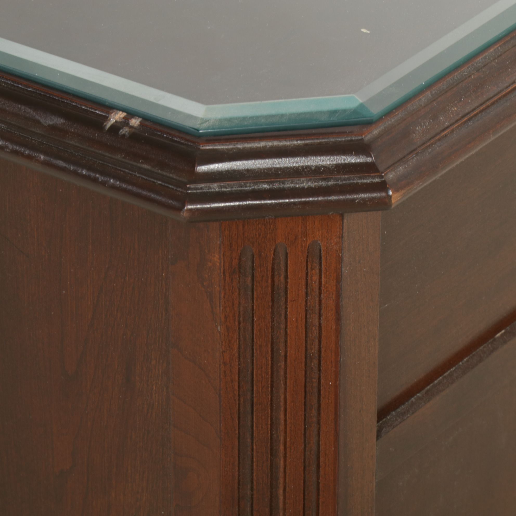 Ethan Allen Chippendale Style Cherry Executive Desk