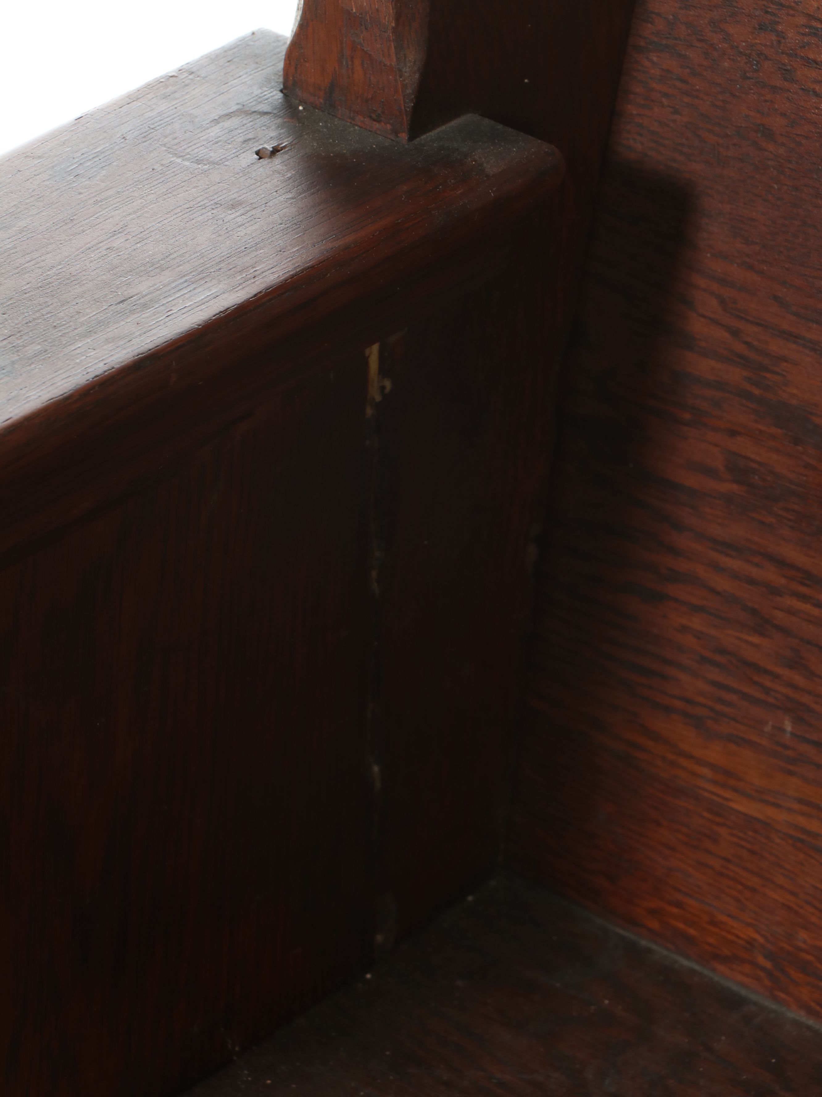 Late Victorian Oak Church Pew, Early 20th Century