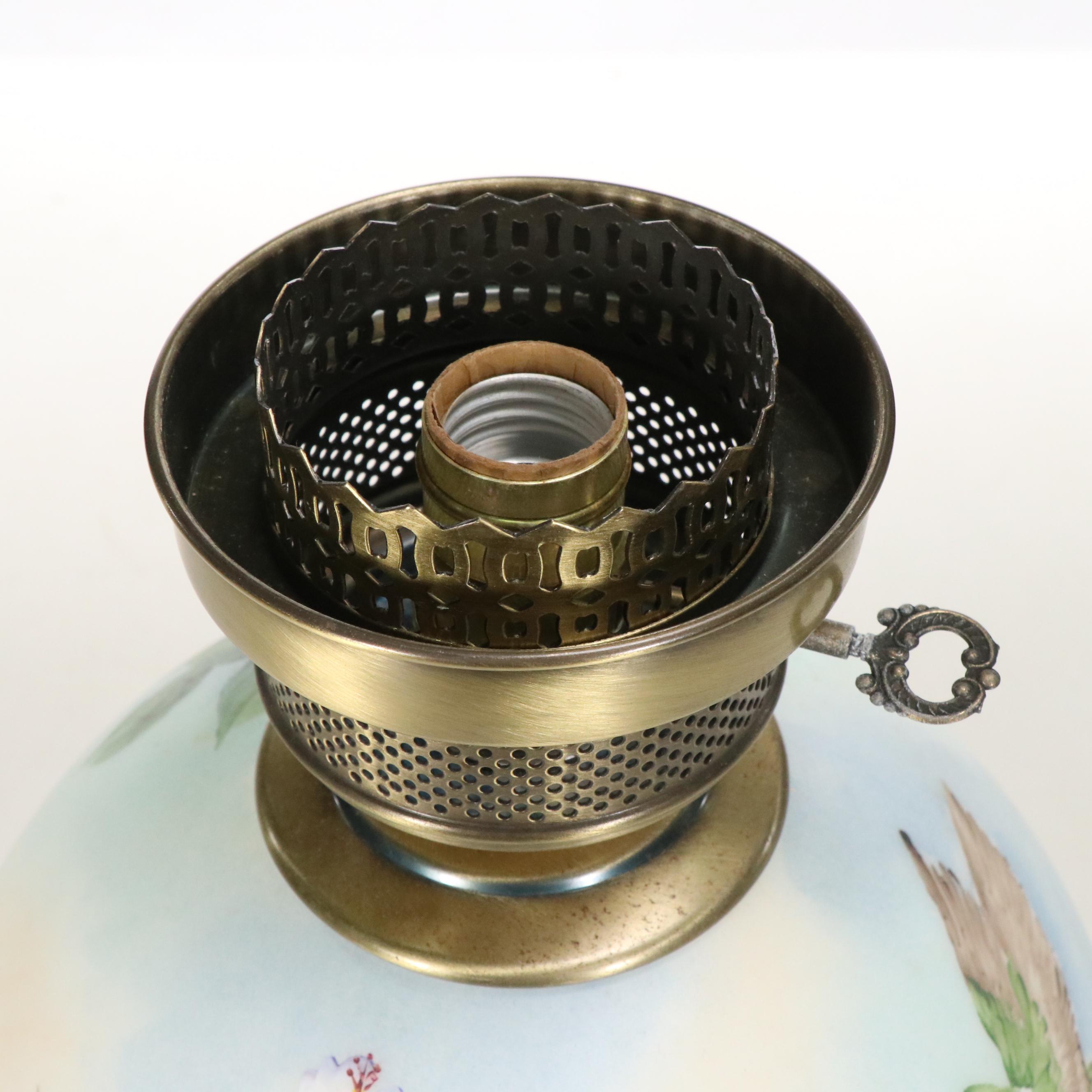 Karen Rogers Hand-Painted Gone with the Wind Style Table Lamp