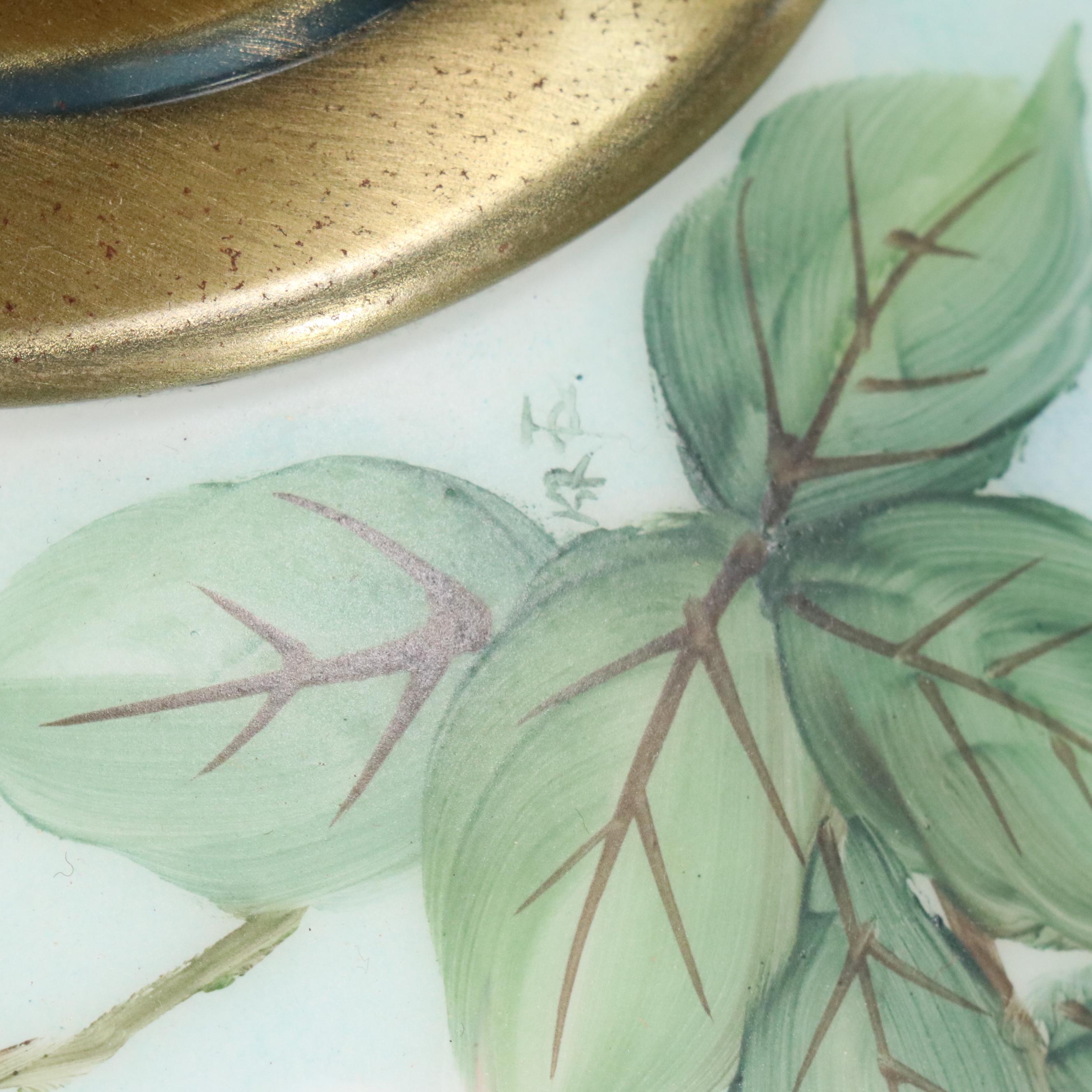 Karen Rogers Hand-Painted Gone with the Wind Style Table Lamp