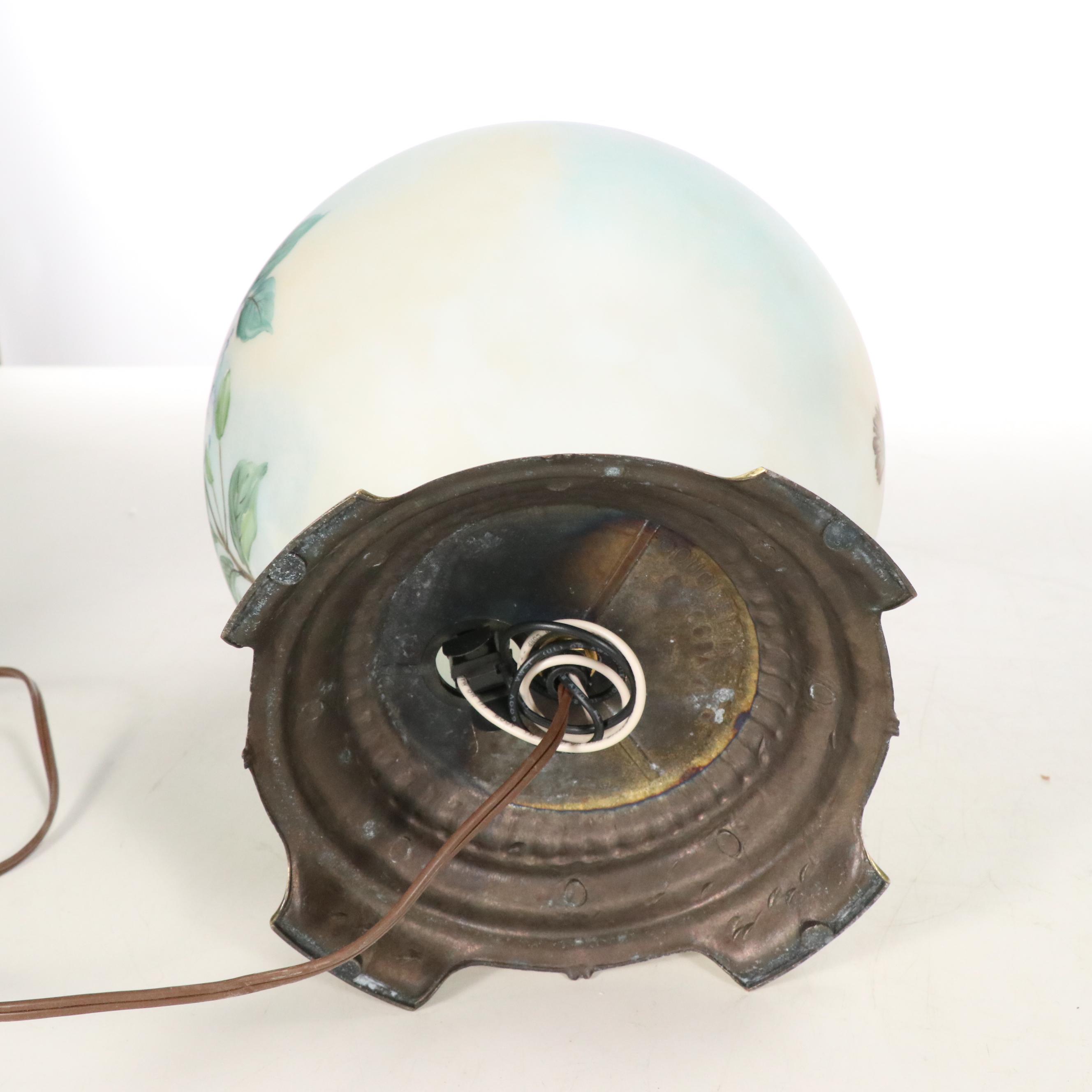 Karen Rogers Hand-Painted Gone with the Wind Style Table Lamp