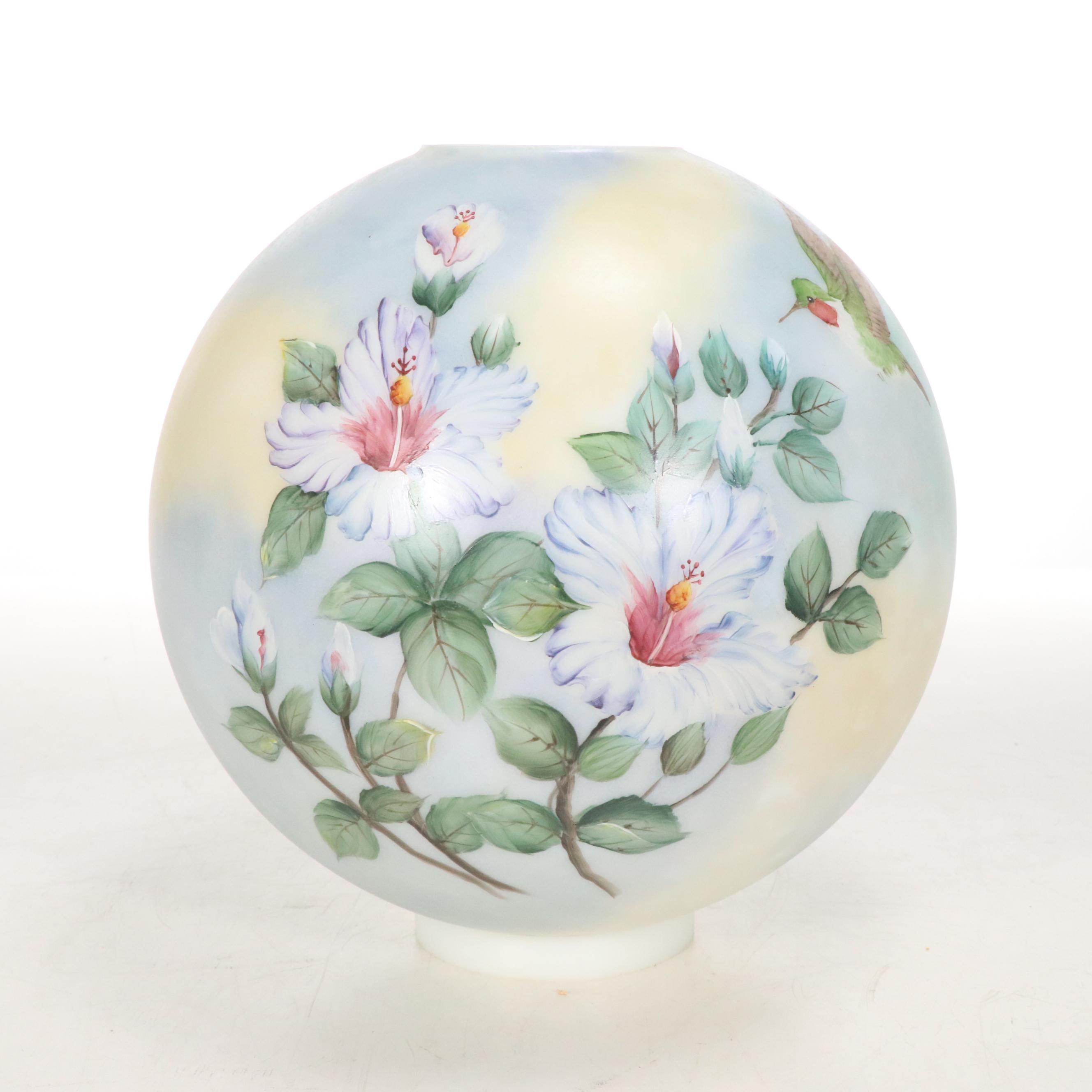 Karen Rogers Hand-Painted Gone with the Wind Style Table Lamp