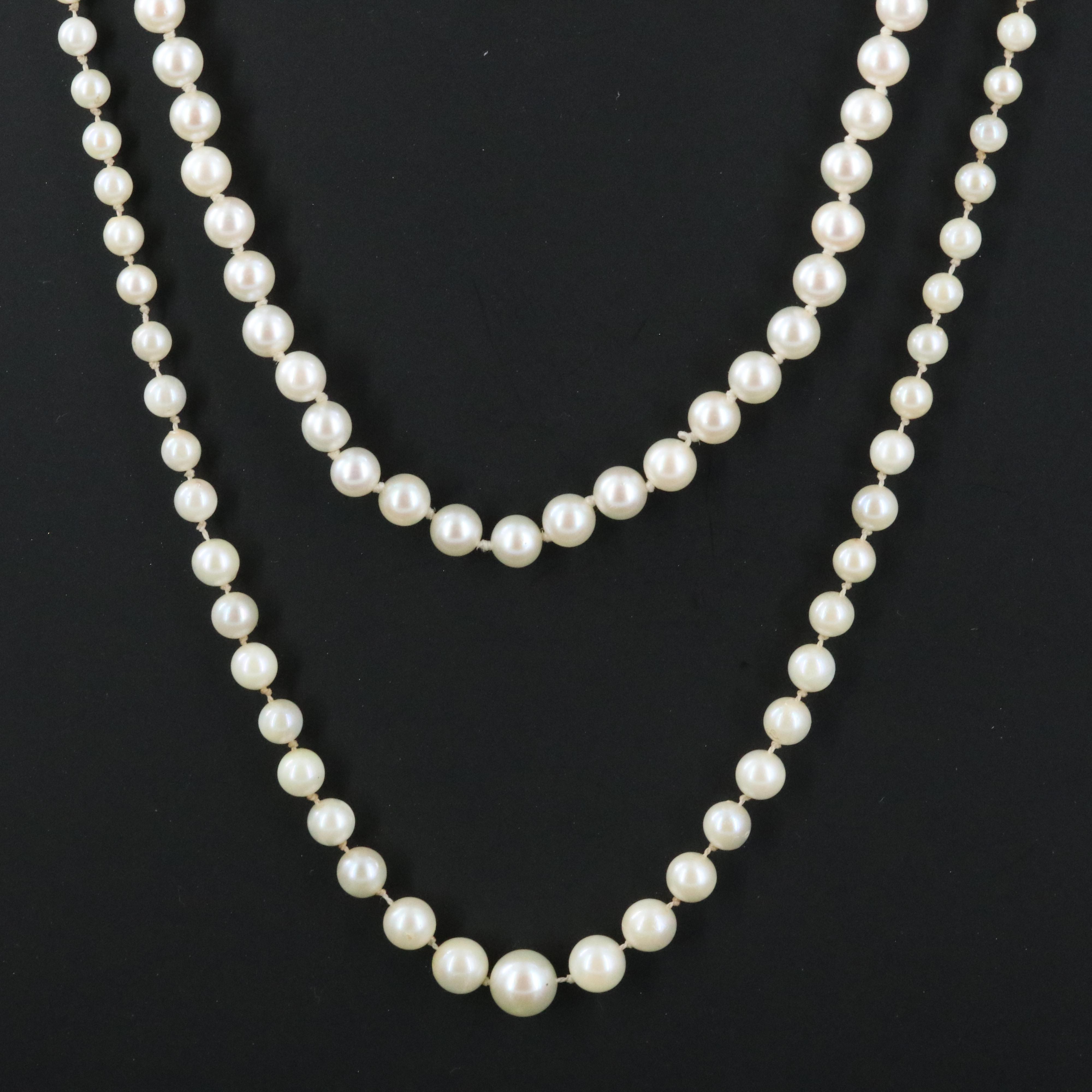 Pearl Necklaces with 14K Clasps